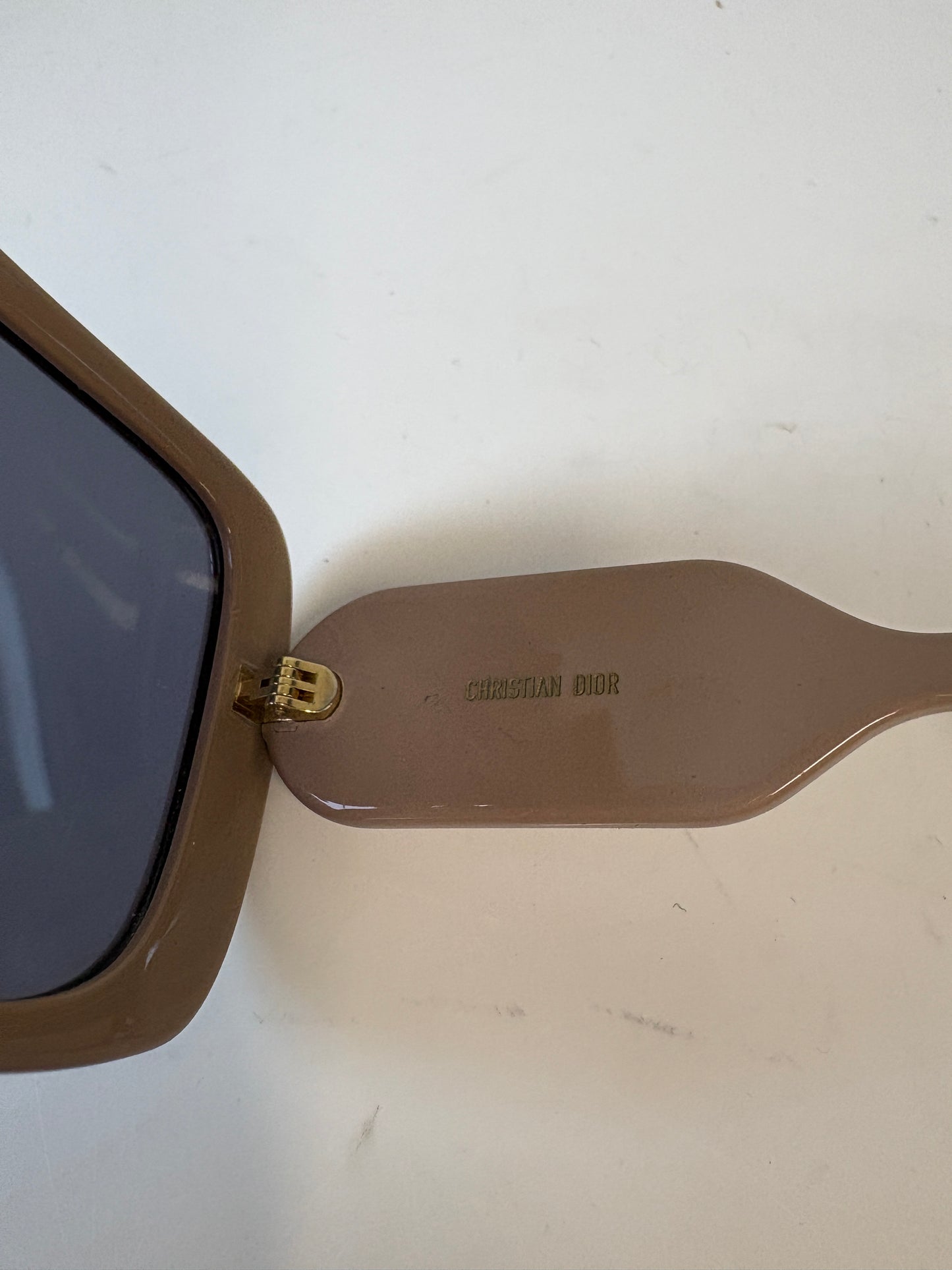 Christian Dior Nude Pink Oversized Sunglasses