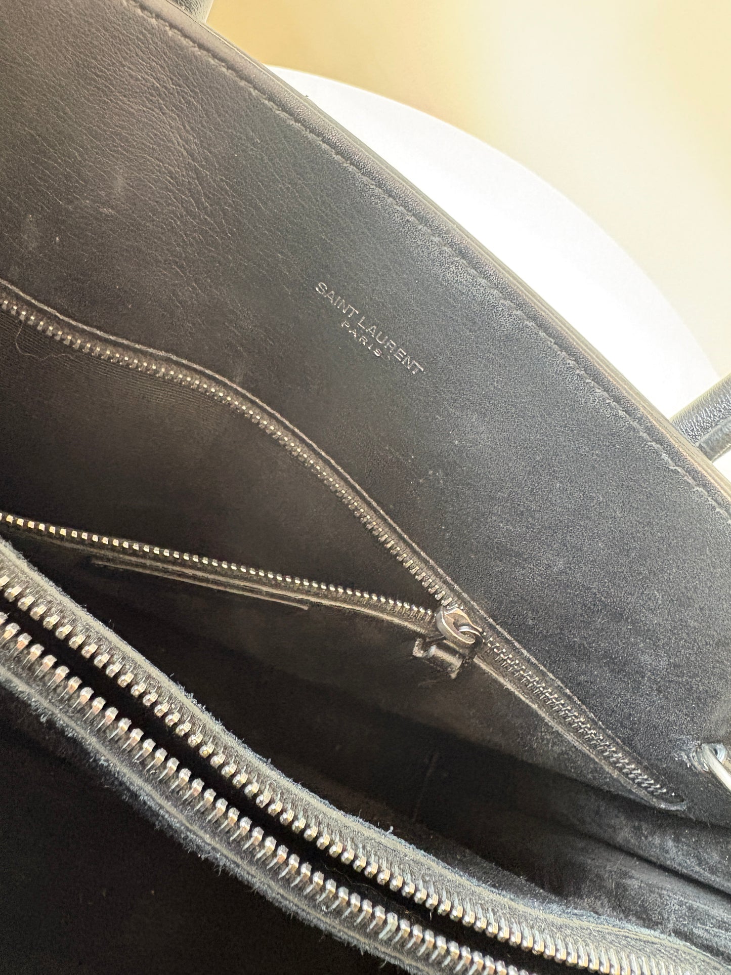 Saint Laurent Sac De Jour Studded Leather Tote Bag