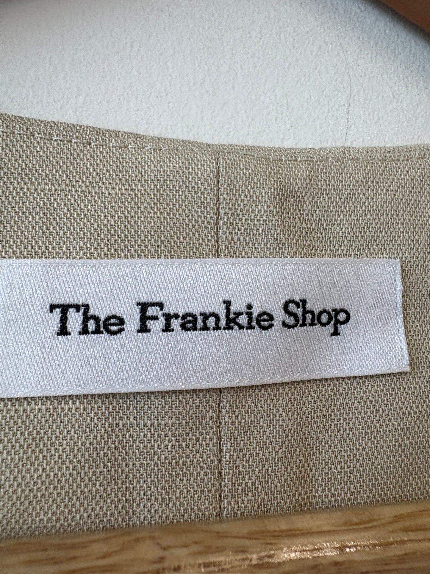 The Frankie Shop Cream Melrose Linen Waistcoat