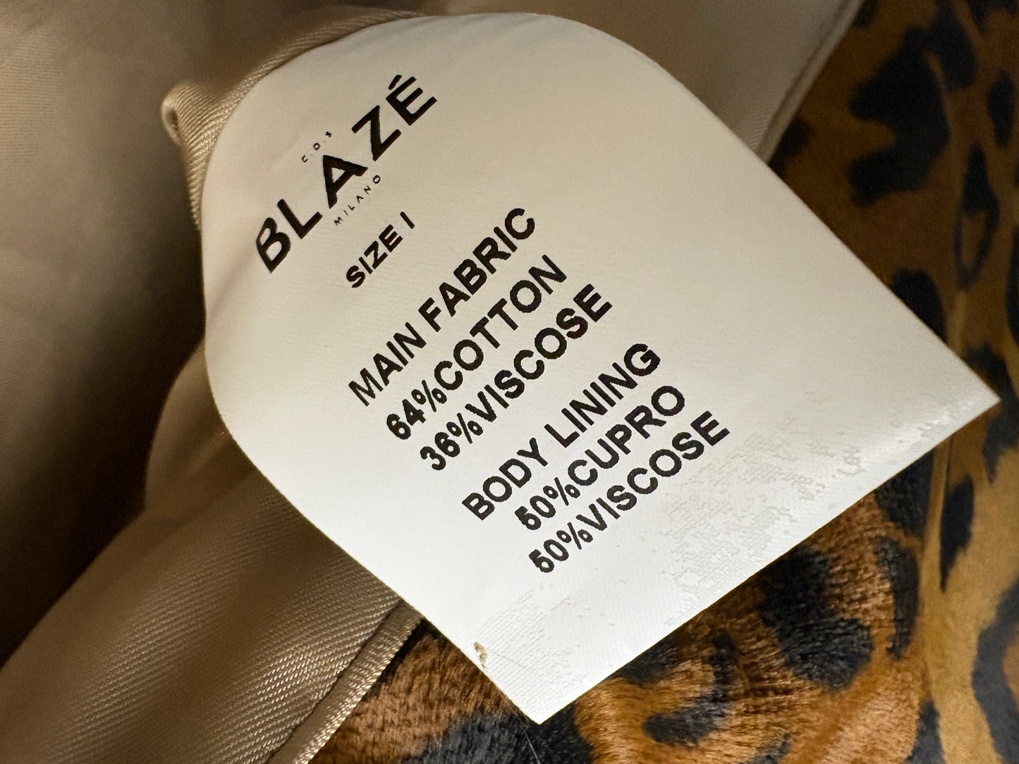 Blaze Milano Everynight Leopard Blazer