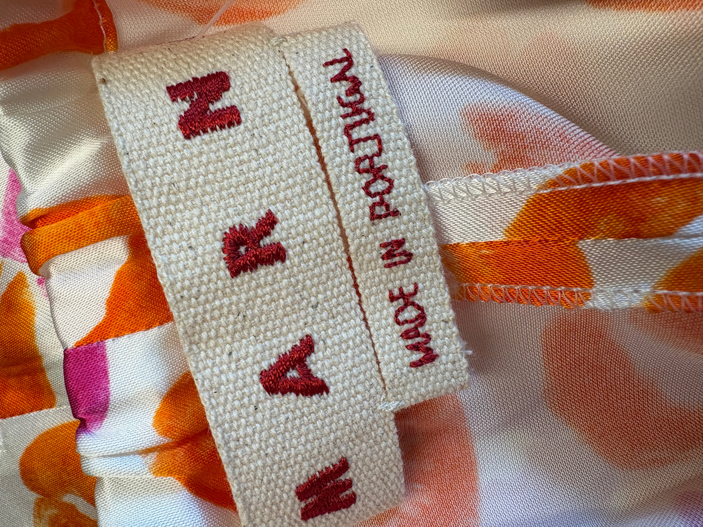 Marni Orange Lips Kiss Tornado Knee Length Skirt