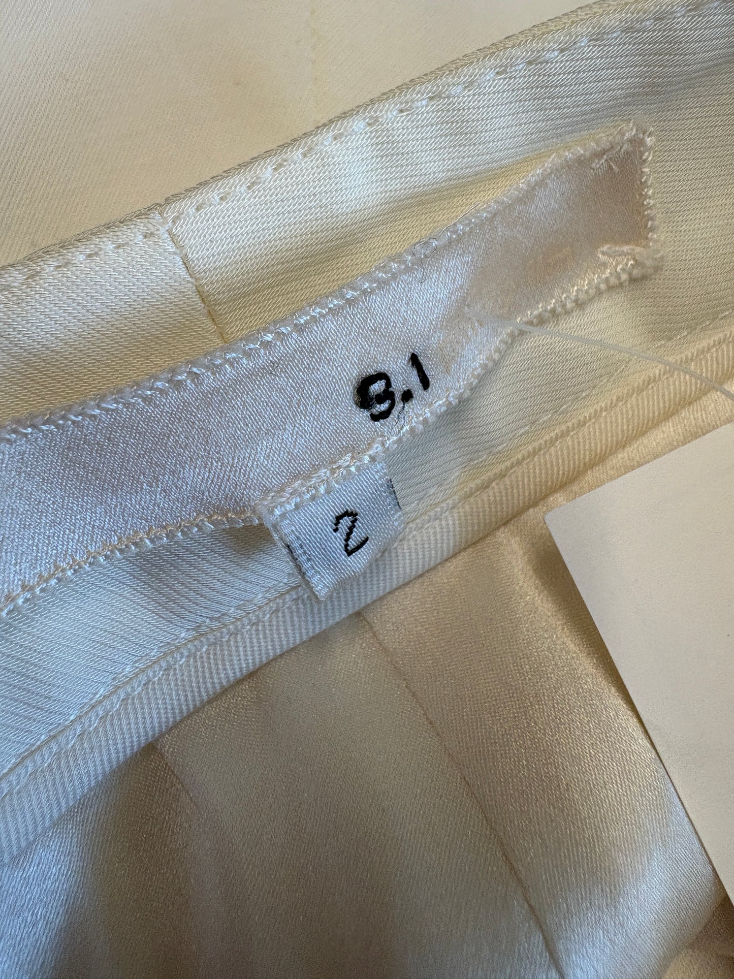 3.1 Phillip Lim Cream High Waisted Shorts