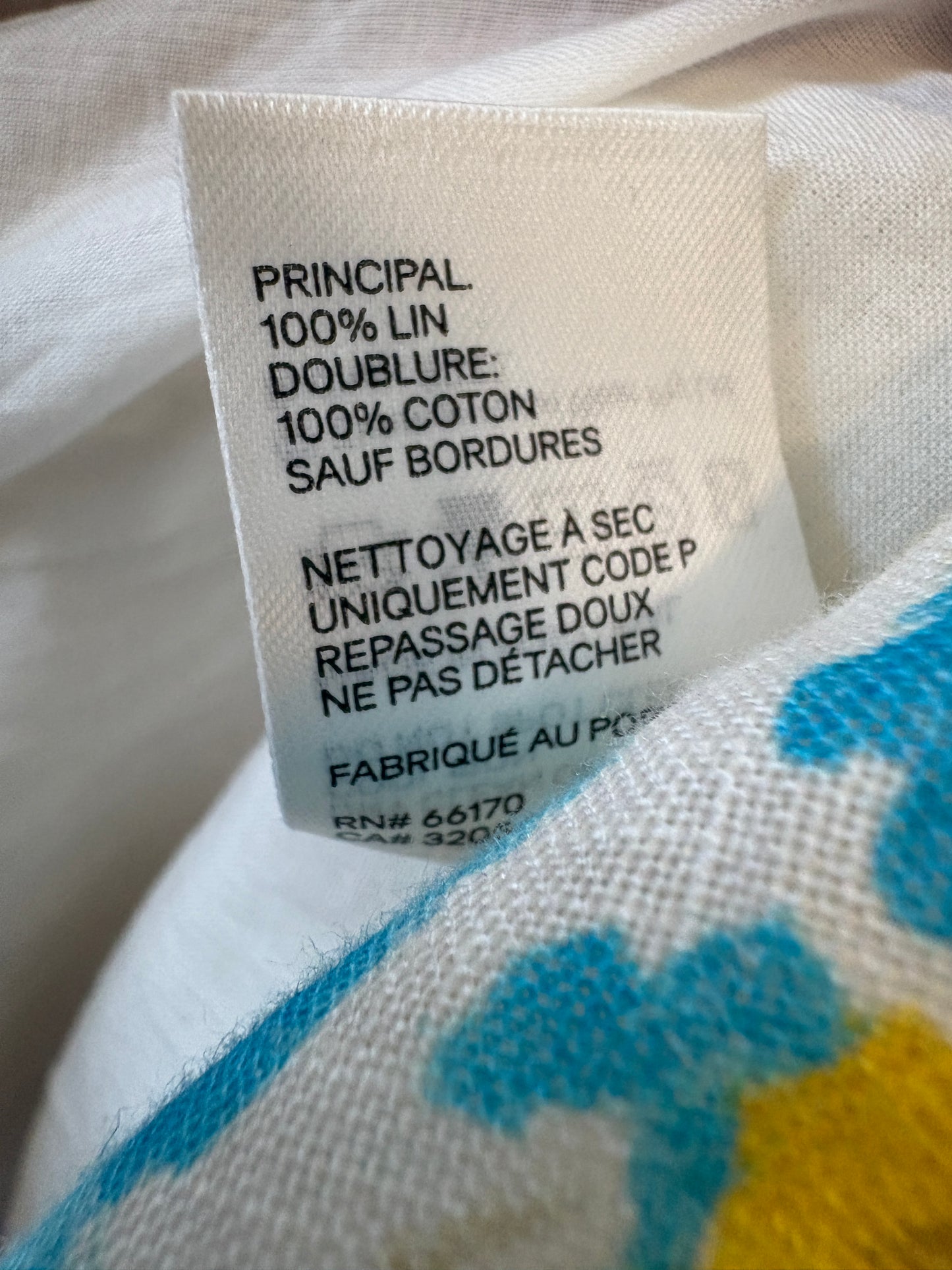 Zimmermann White Floral Print Linen Maxi Dress 3/4 Sleeves