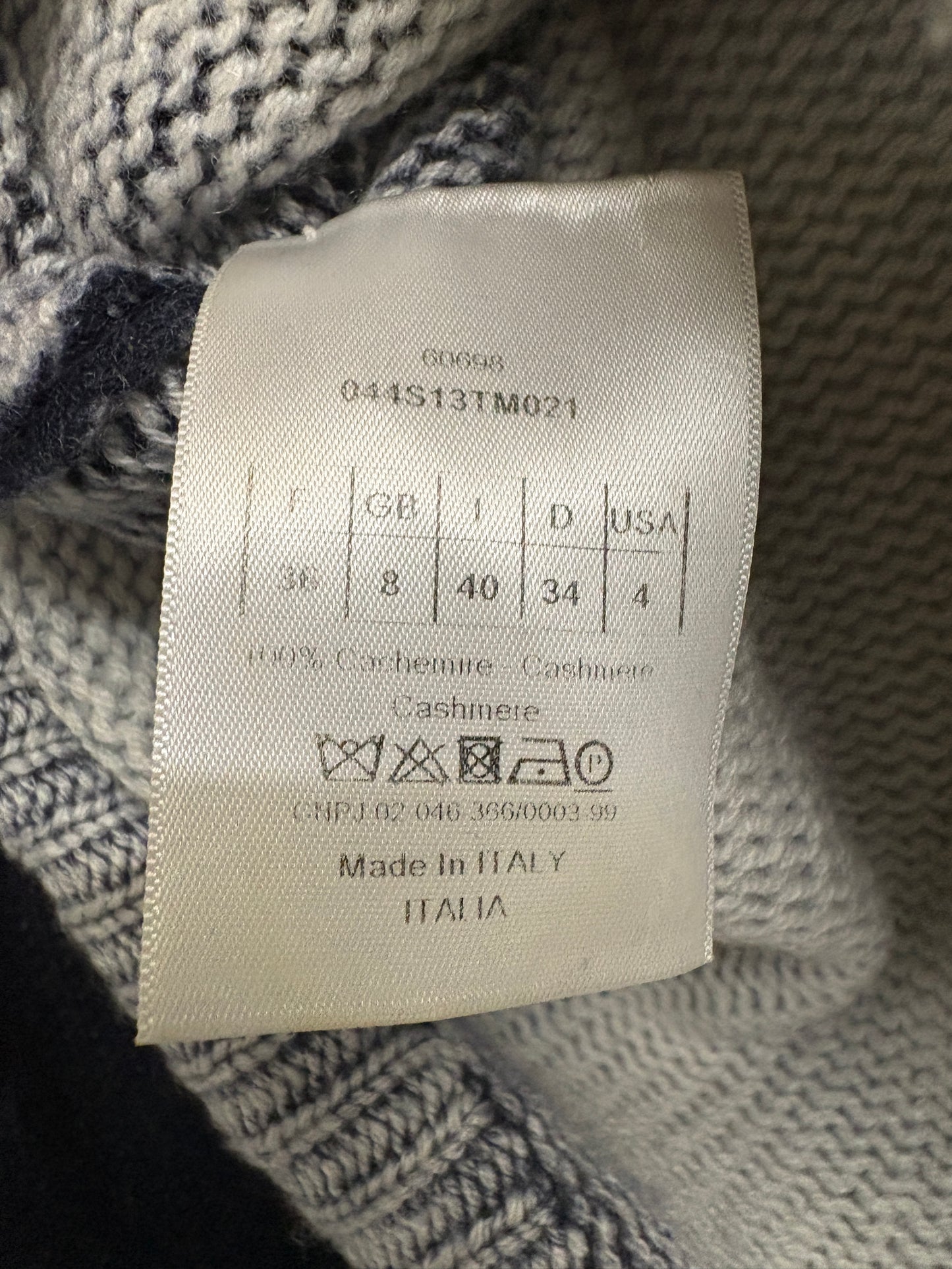 Christian Dior J'Adior Cashmere 8 Jumper