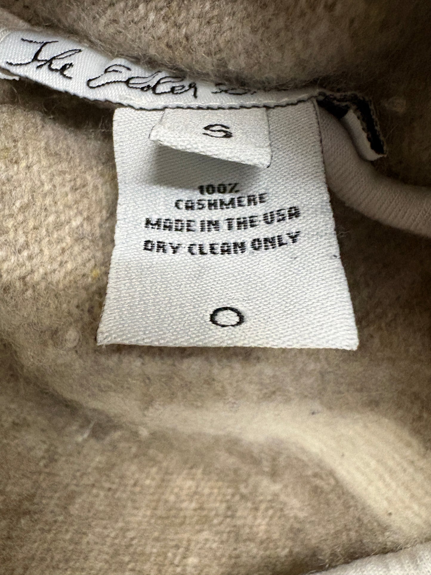 The Elder Statesman Palms Beige Cashmere jumper