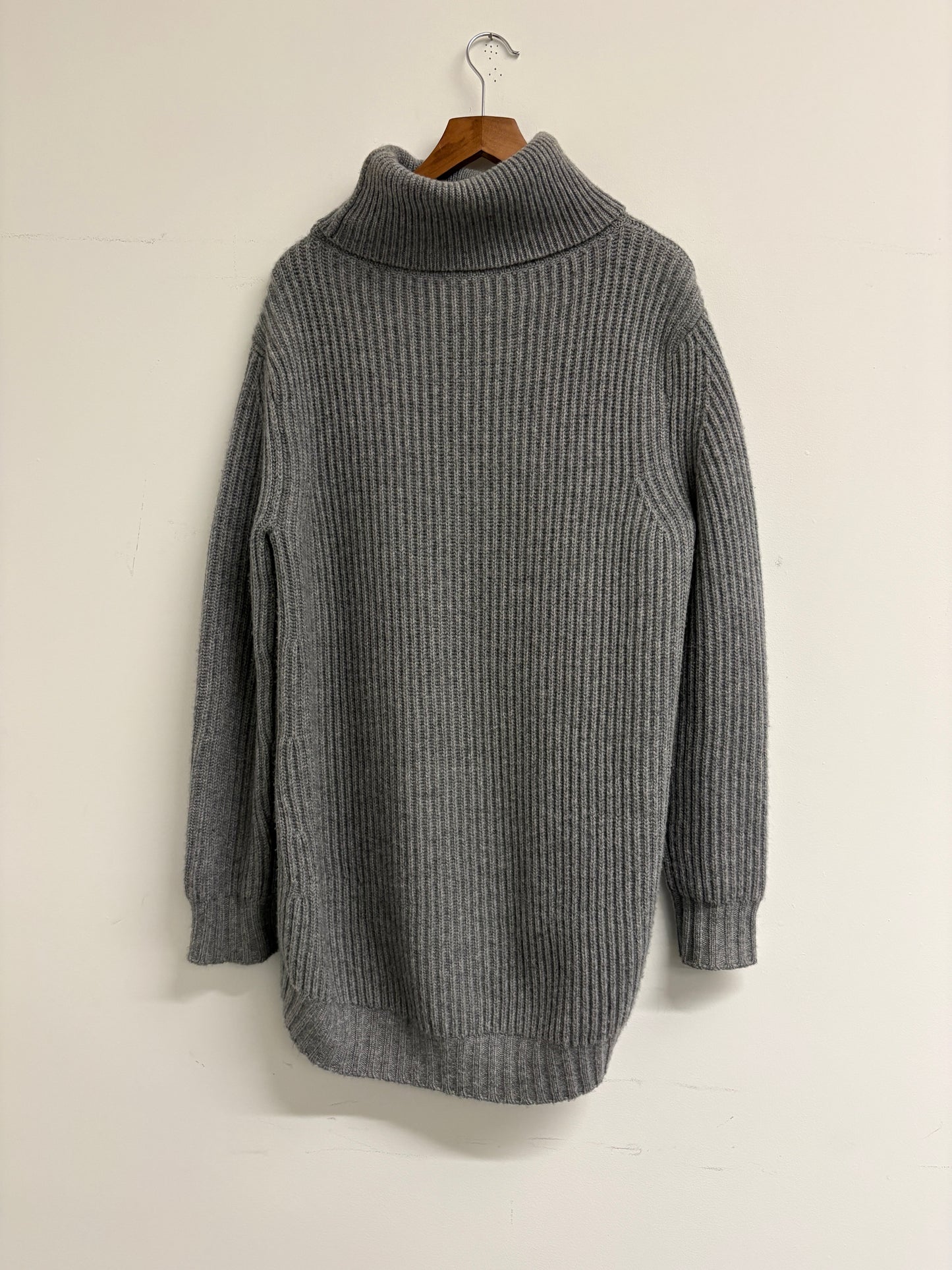 Celine Grey Cashmere Turtleneck Jumper