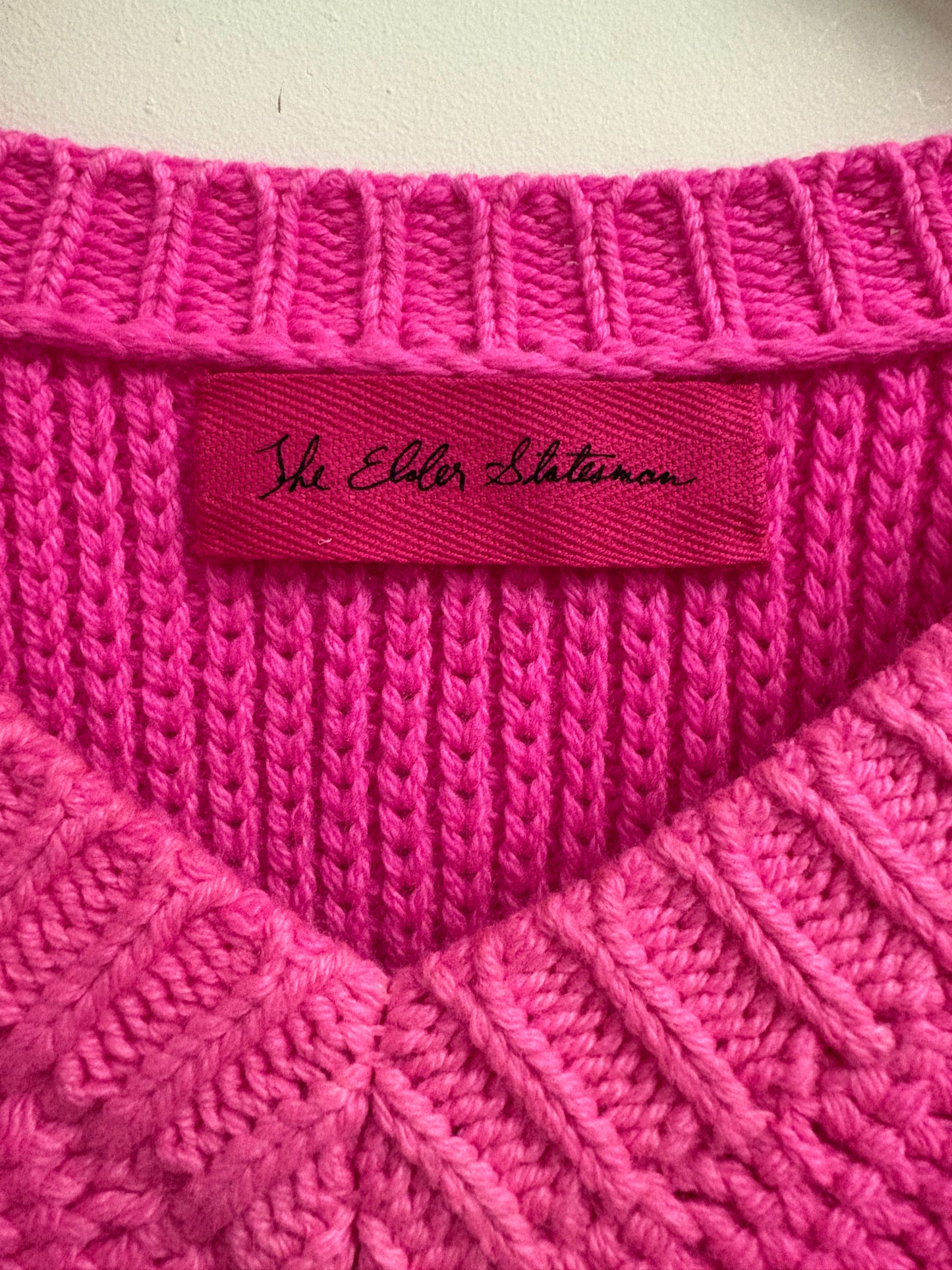 The Elder Statesman Tye Dye Pink Jumper