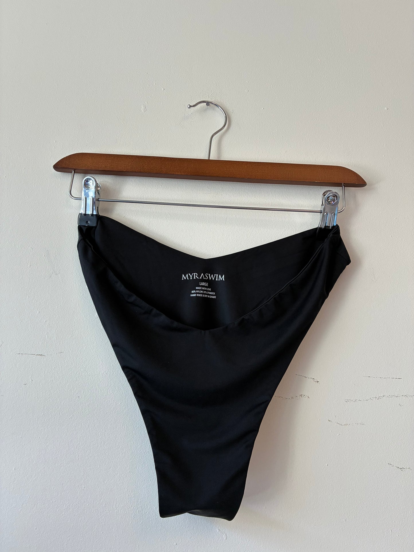 Myra Swim Black Orella Bikini Bottoms
