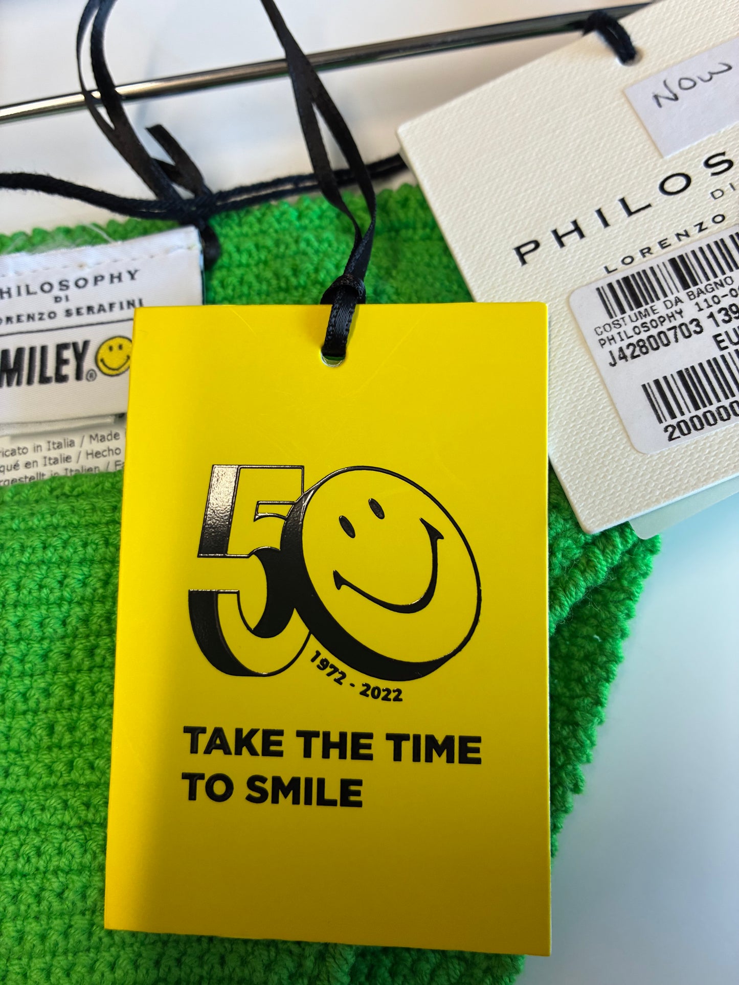 Philosophy of Lorenzo Serafini Green Smiley Bikini