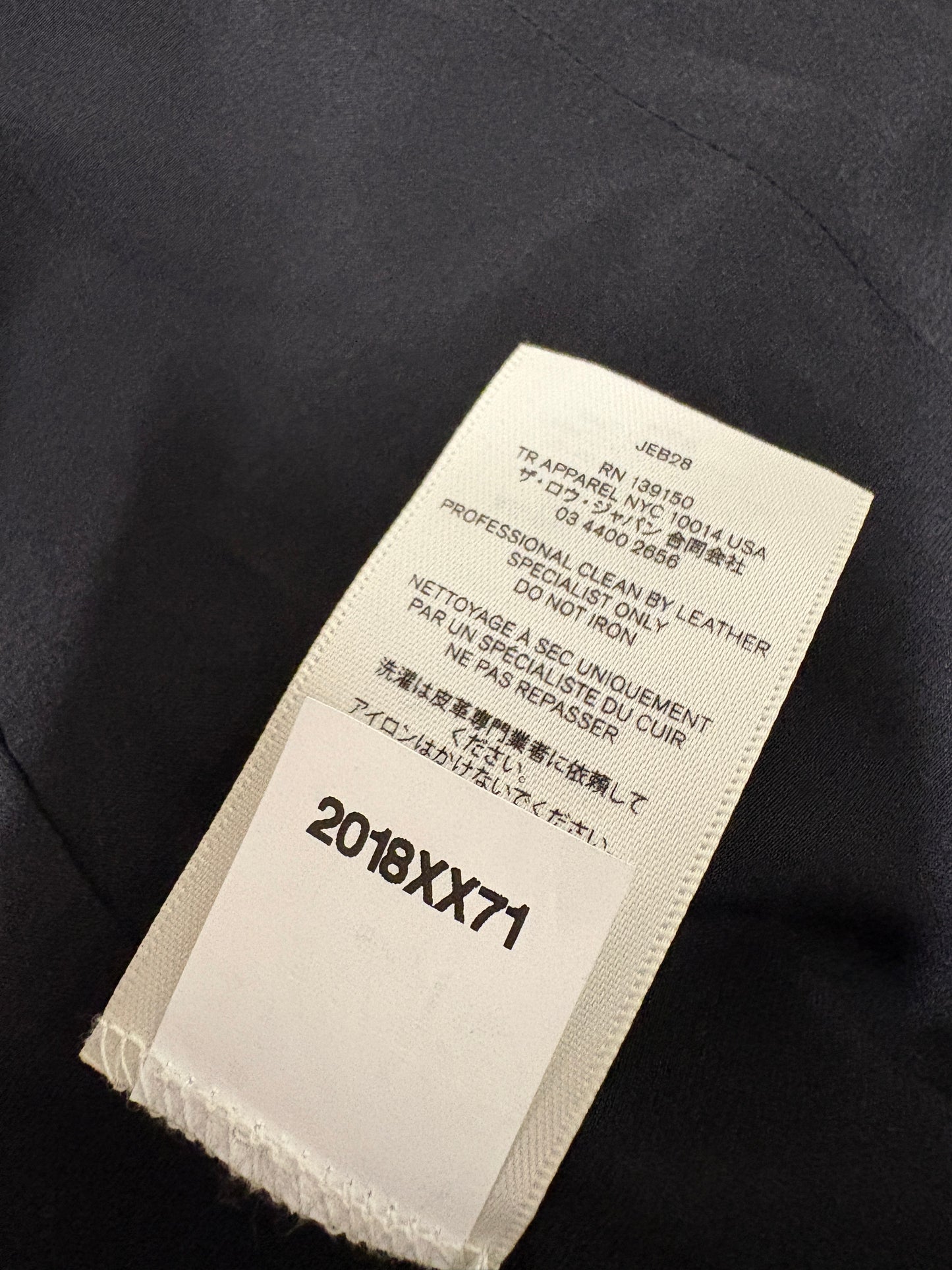 The Row Black Leather Blazer