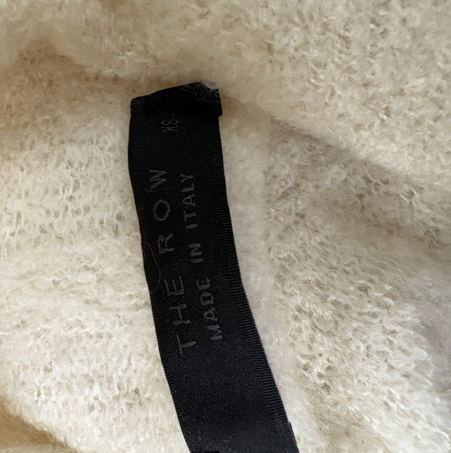 The Row Cream Cashmere/Silk Blend Knit Rollneck