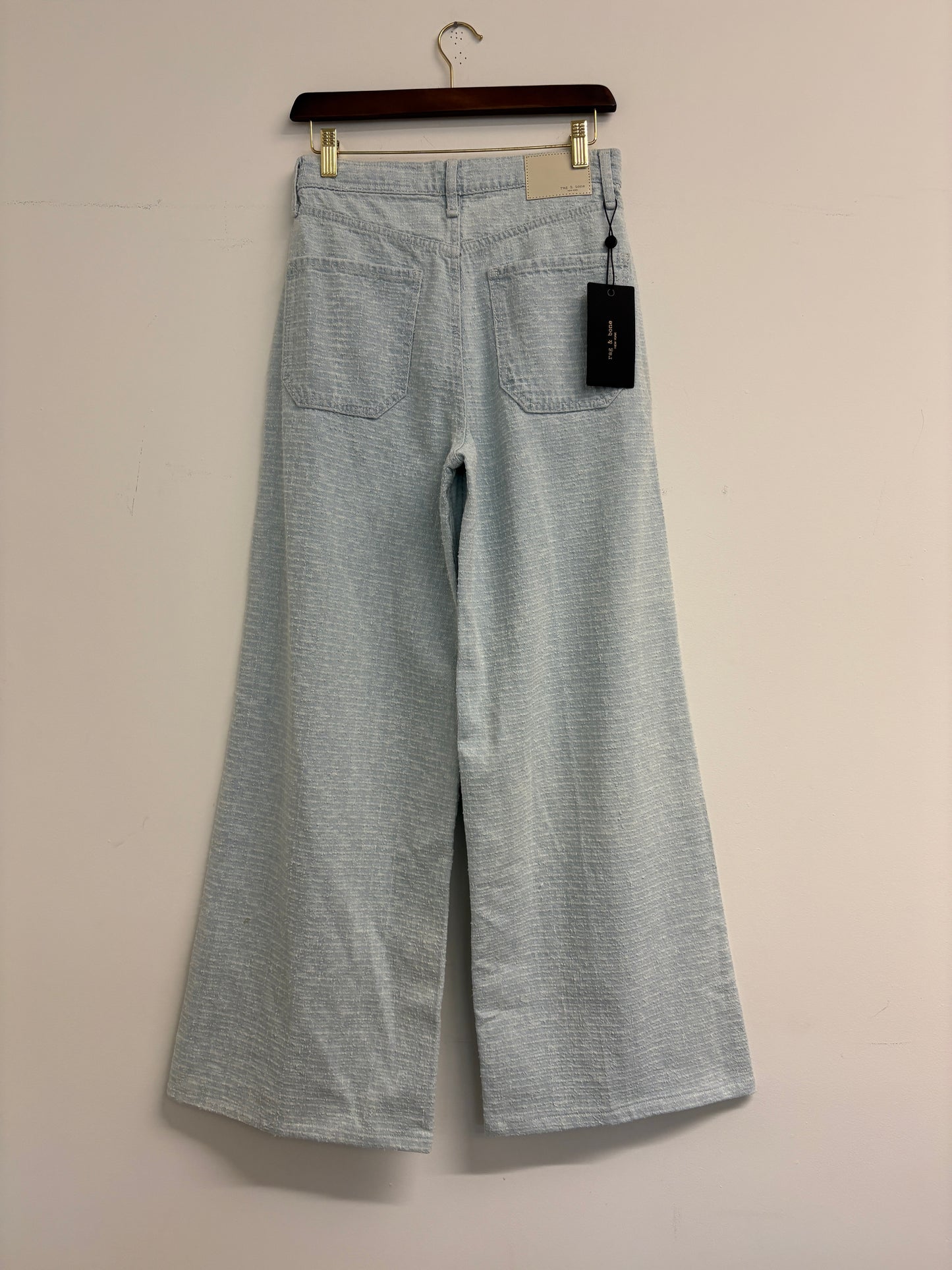 Rag&Bone Sky Blue Tweed Sofie Tailored Jeans