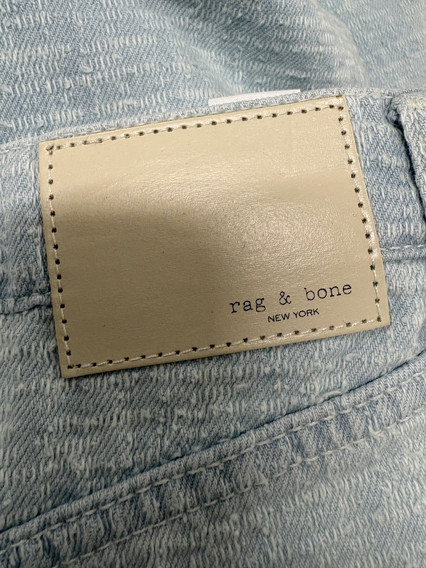 Rag&Bone Sky Blue Tweed Sofie Tailored Jeans