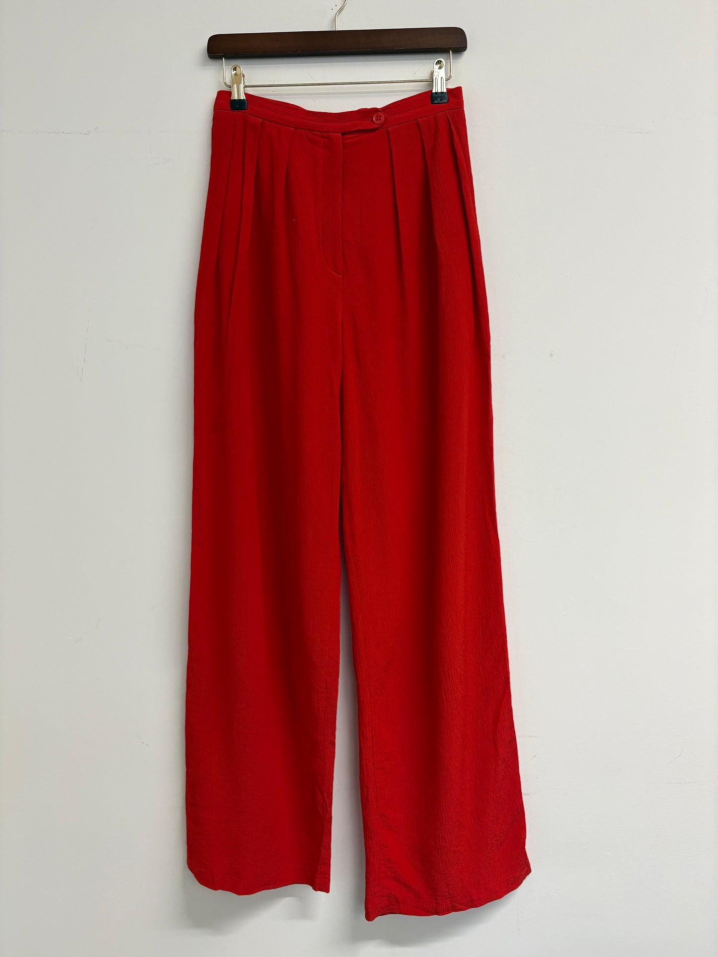 Raey Crinkled Silk Blend Tailored Trousers