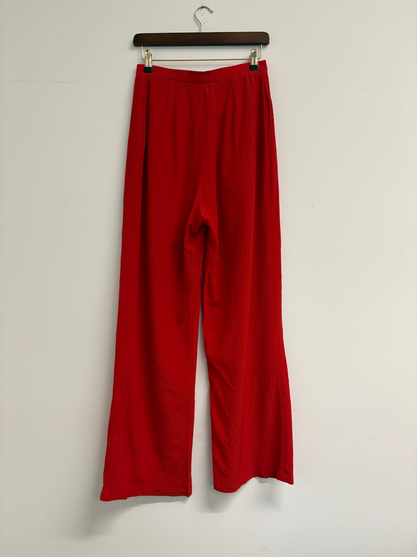 Raey Crinkled Silk Blend Tailored Trousers