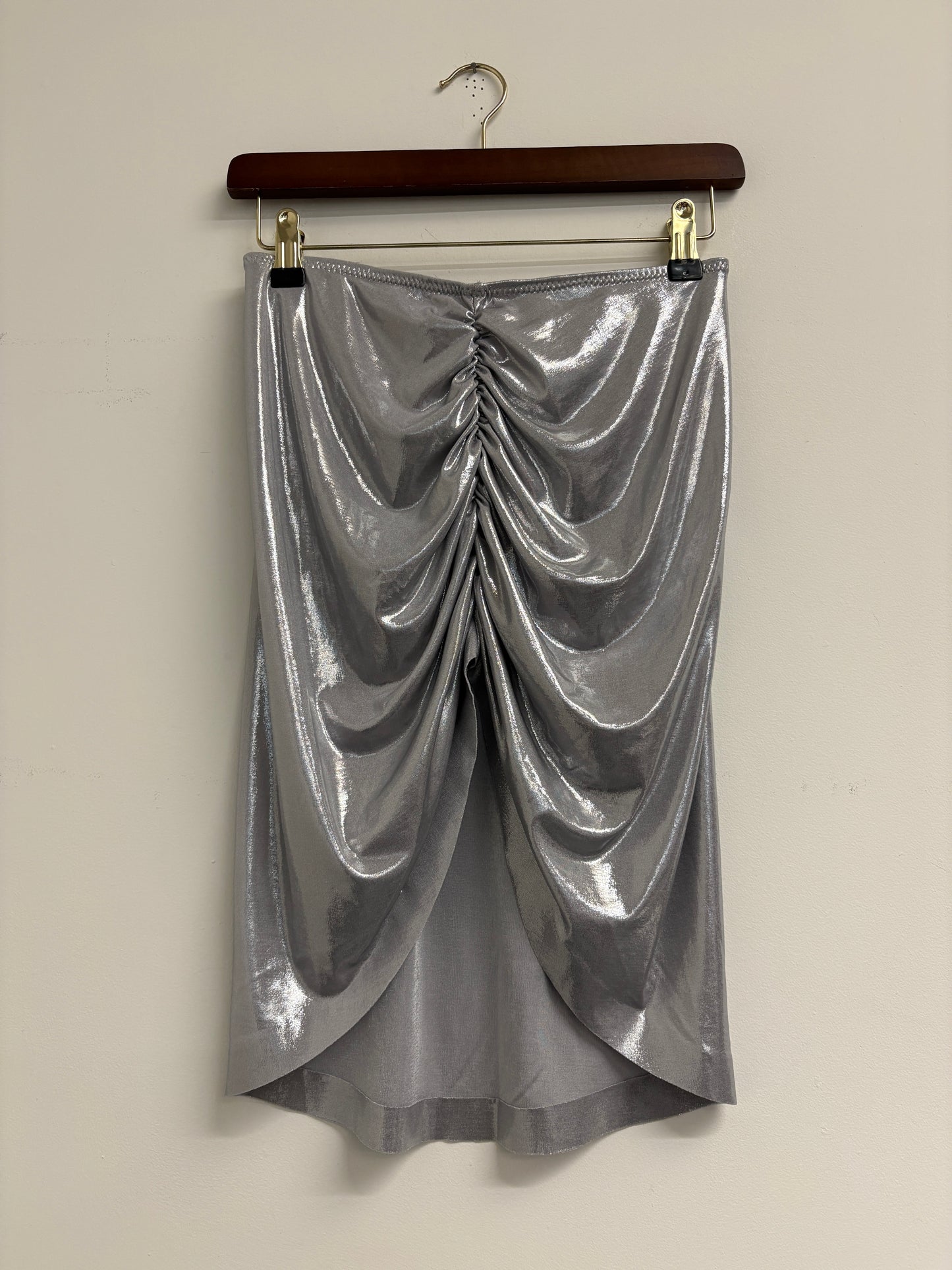Norma Kamali Silver Skirt