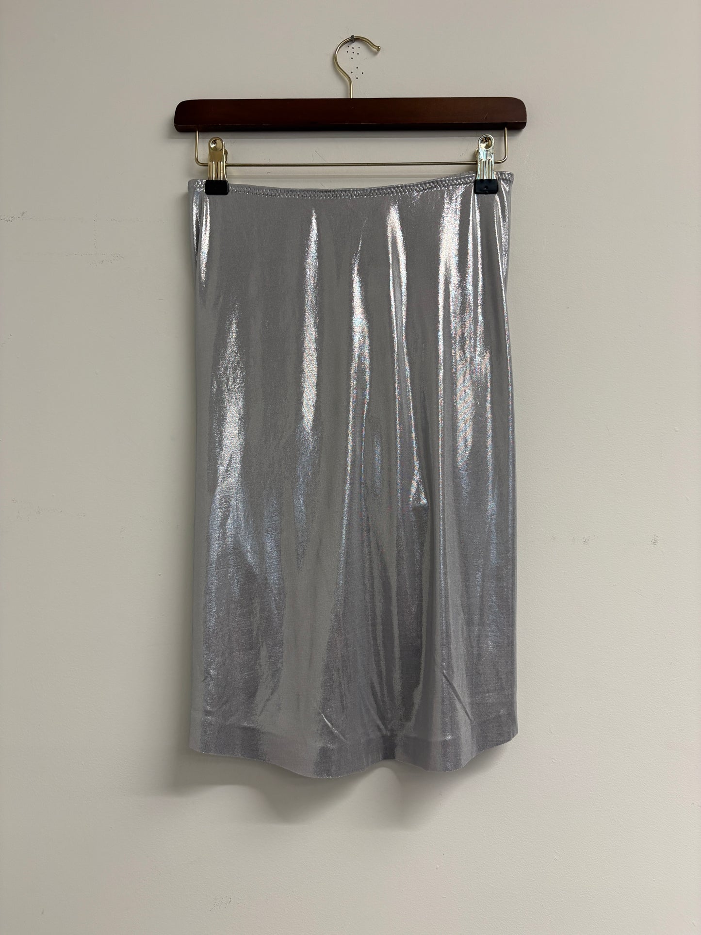 Norma Kamali Silver Skirt