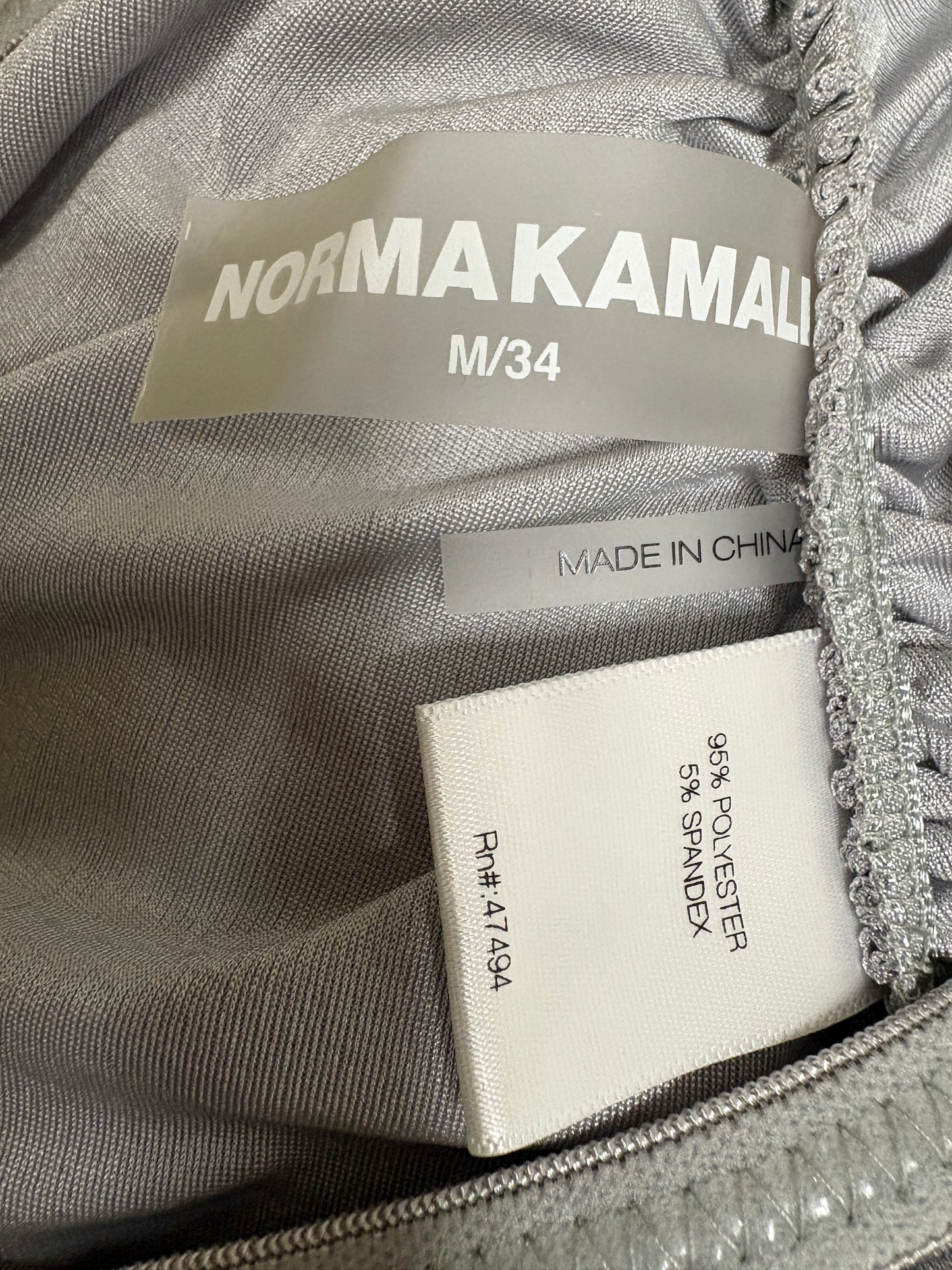 Norma Kamali Silver Skirt