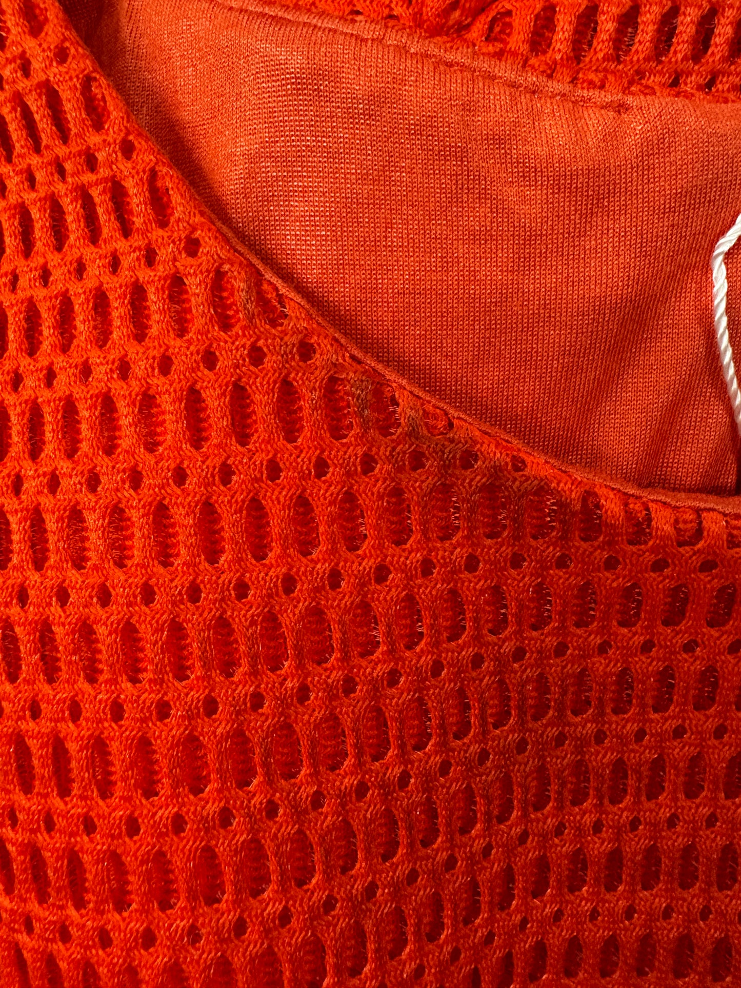 Jonathan Saunders Orange Textured Dress With Belt