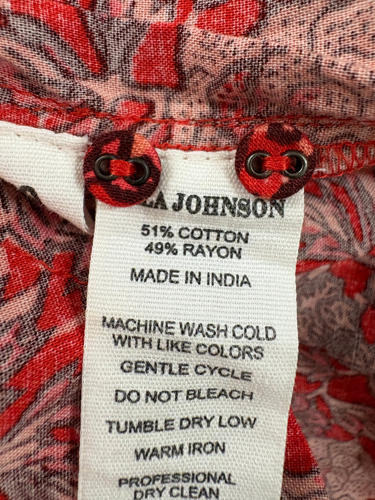 Ulla Johnson Liv Red Floral Tiered Dress