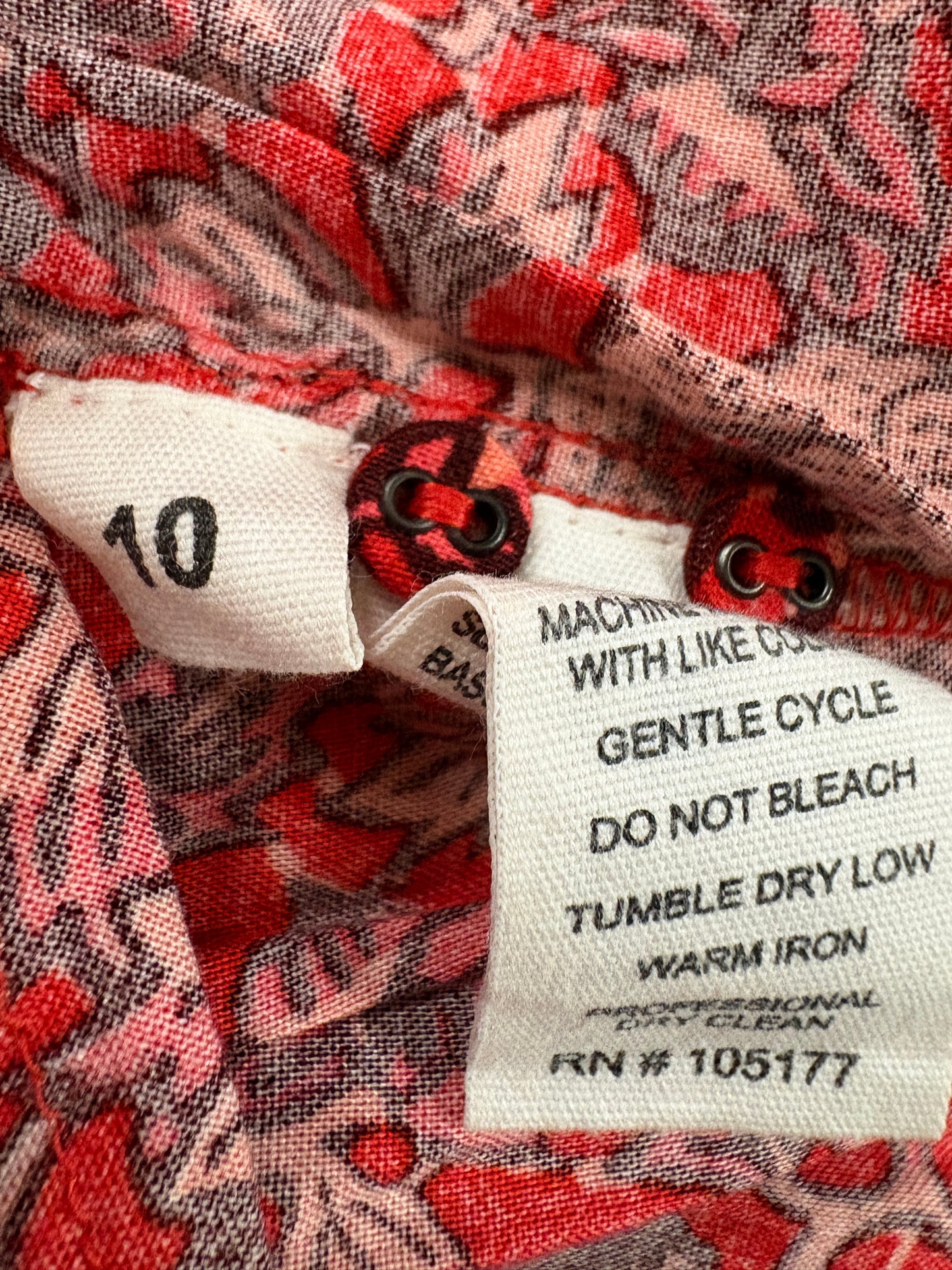 Ulla Johnson Liv Red Floral Tiered Dress