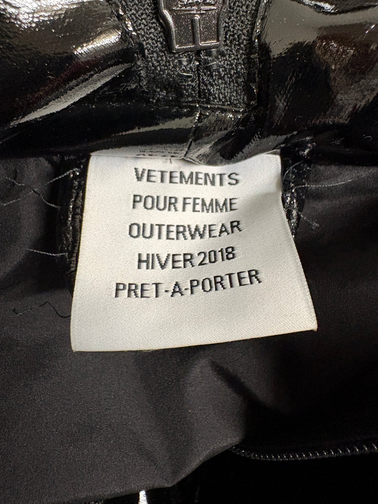 Vetements Miss Webcam Black Puffer Jacket