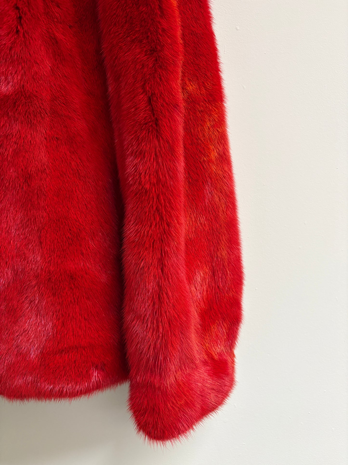 Red Mink Fur coat
