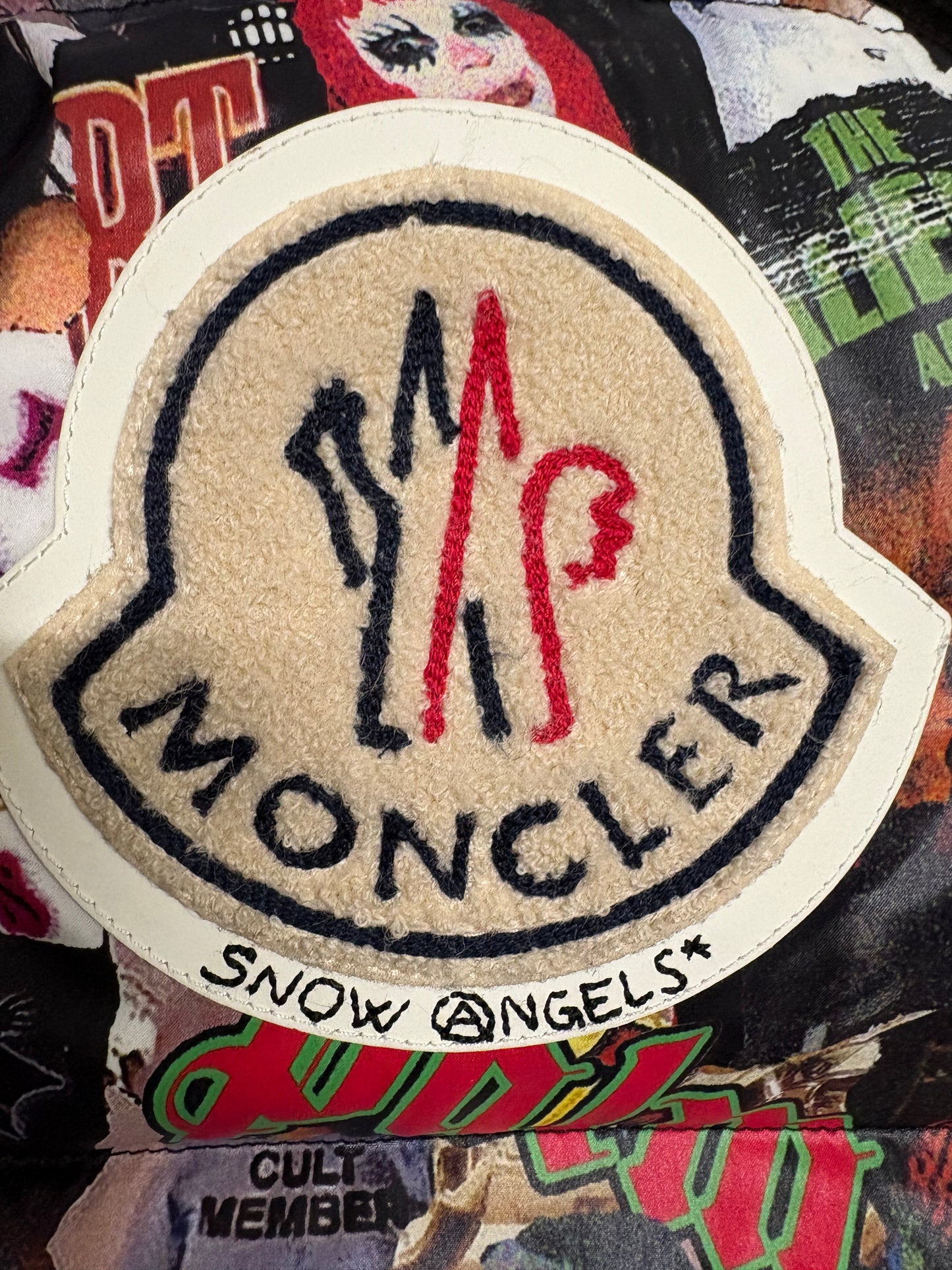 Moncler X Palm Angels Tapestry Puffer Jacket