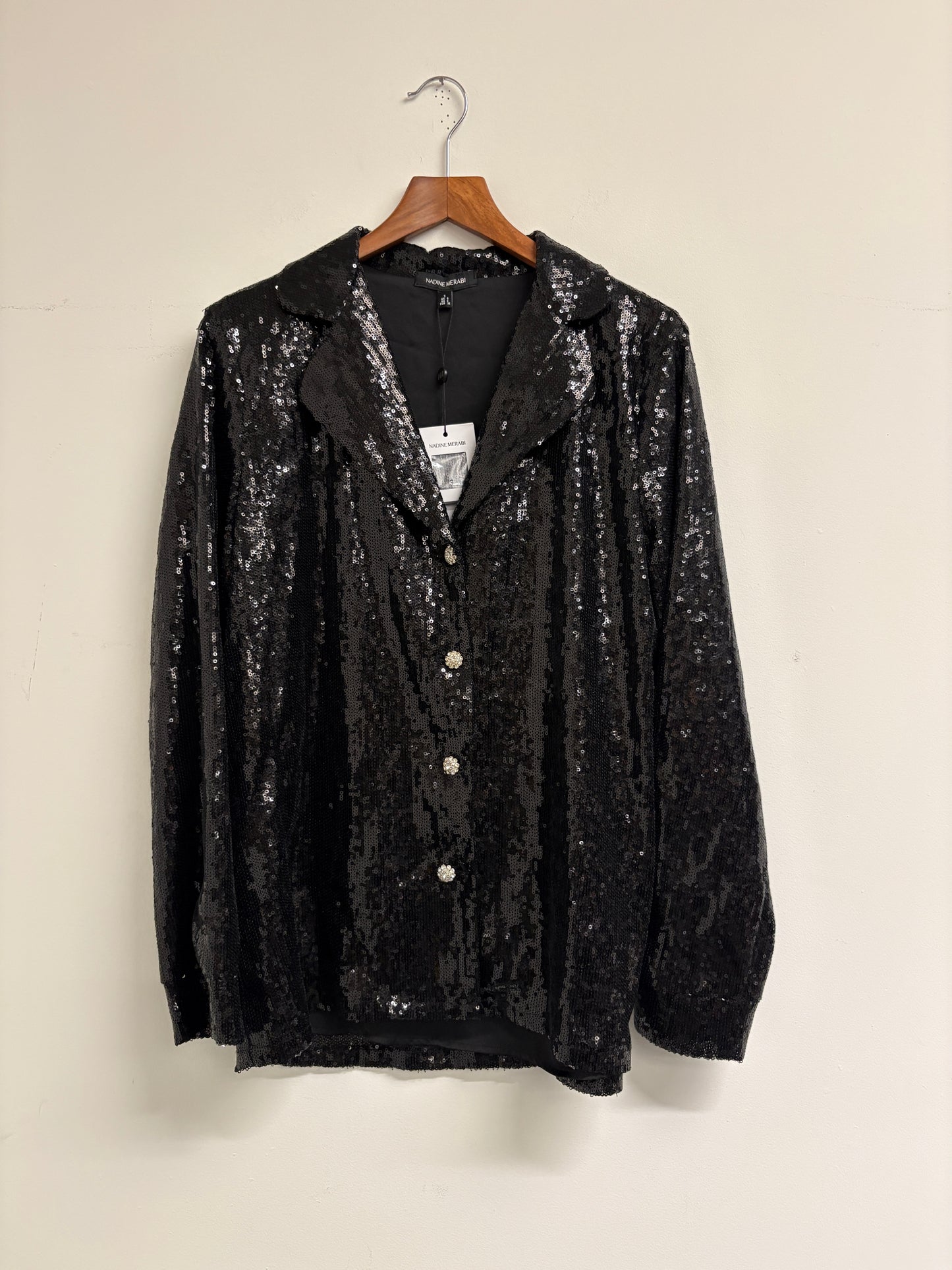 Nadine Merabi Sequin Shirt And Pants