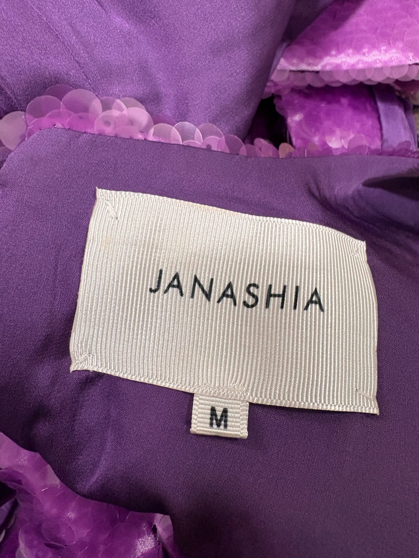 Janashia Purple Sequin Skirt and Top Set