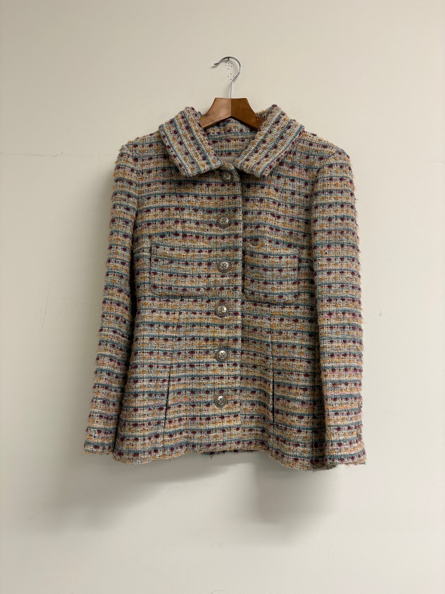 Chanel 2018 Boucle Multicolour Tweed Jacket