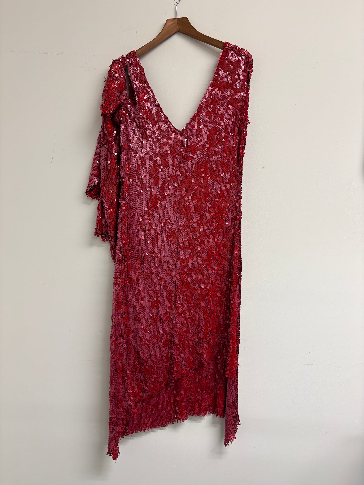 Magda Butrym Red Sequin Dress