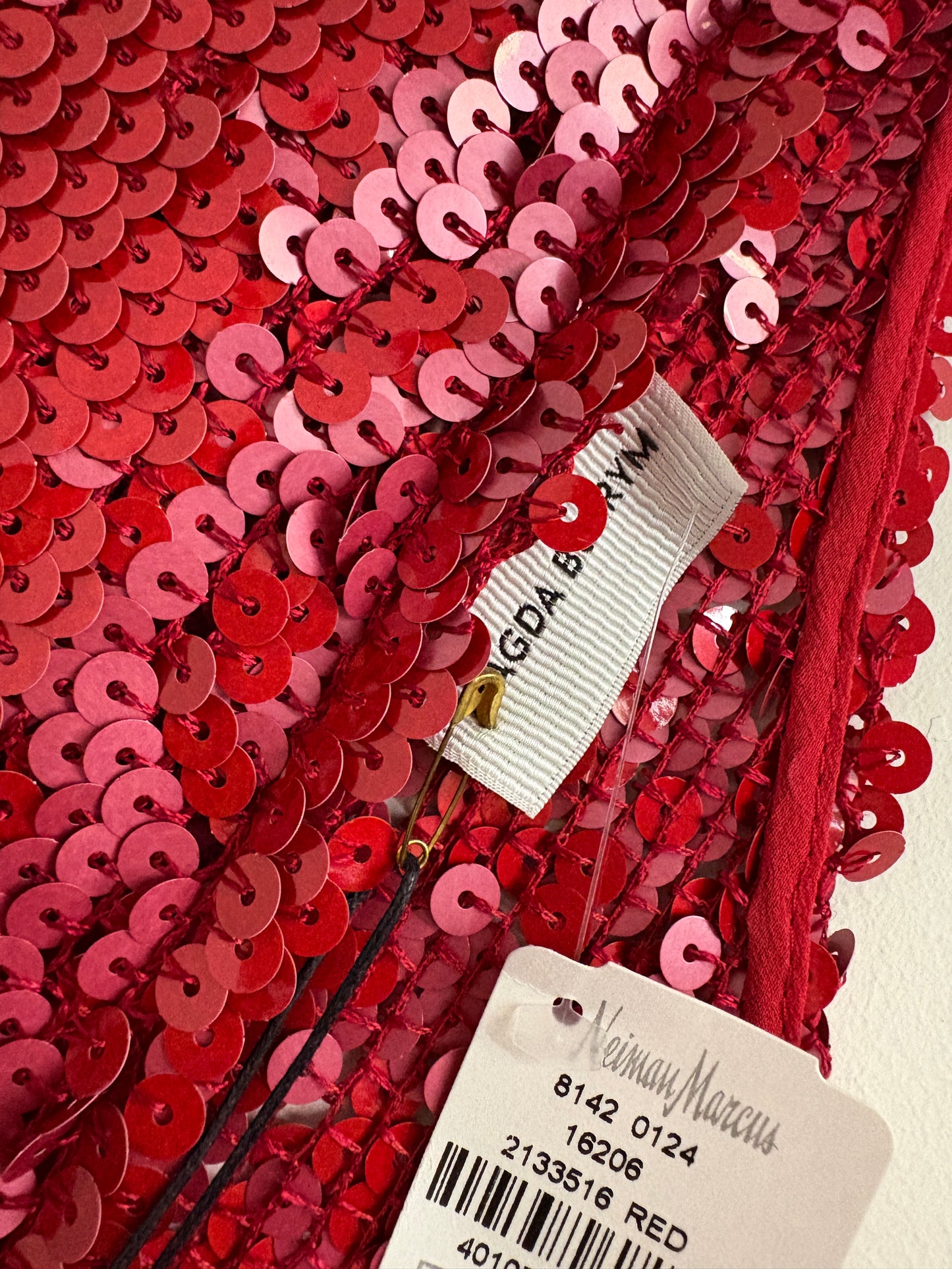 Magda Butrym Red Sequin Dress