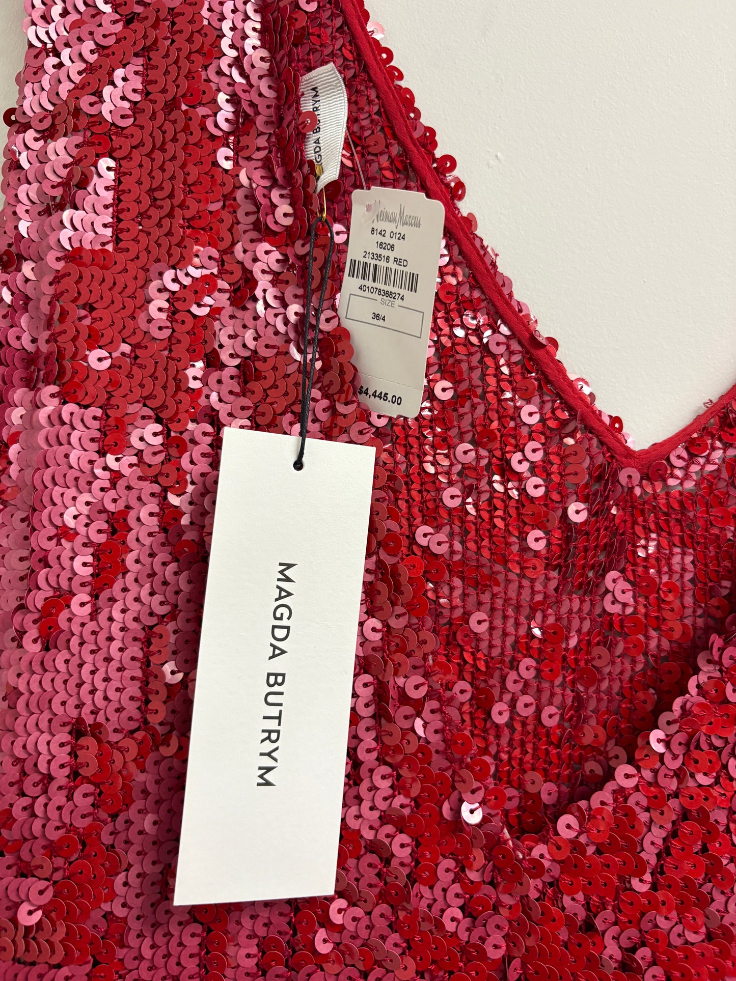 Magda Butrym Red Sequin Dress