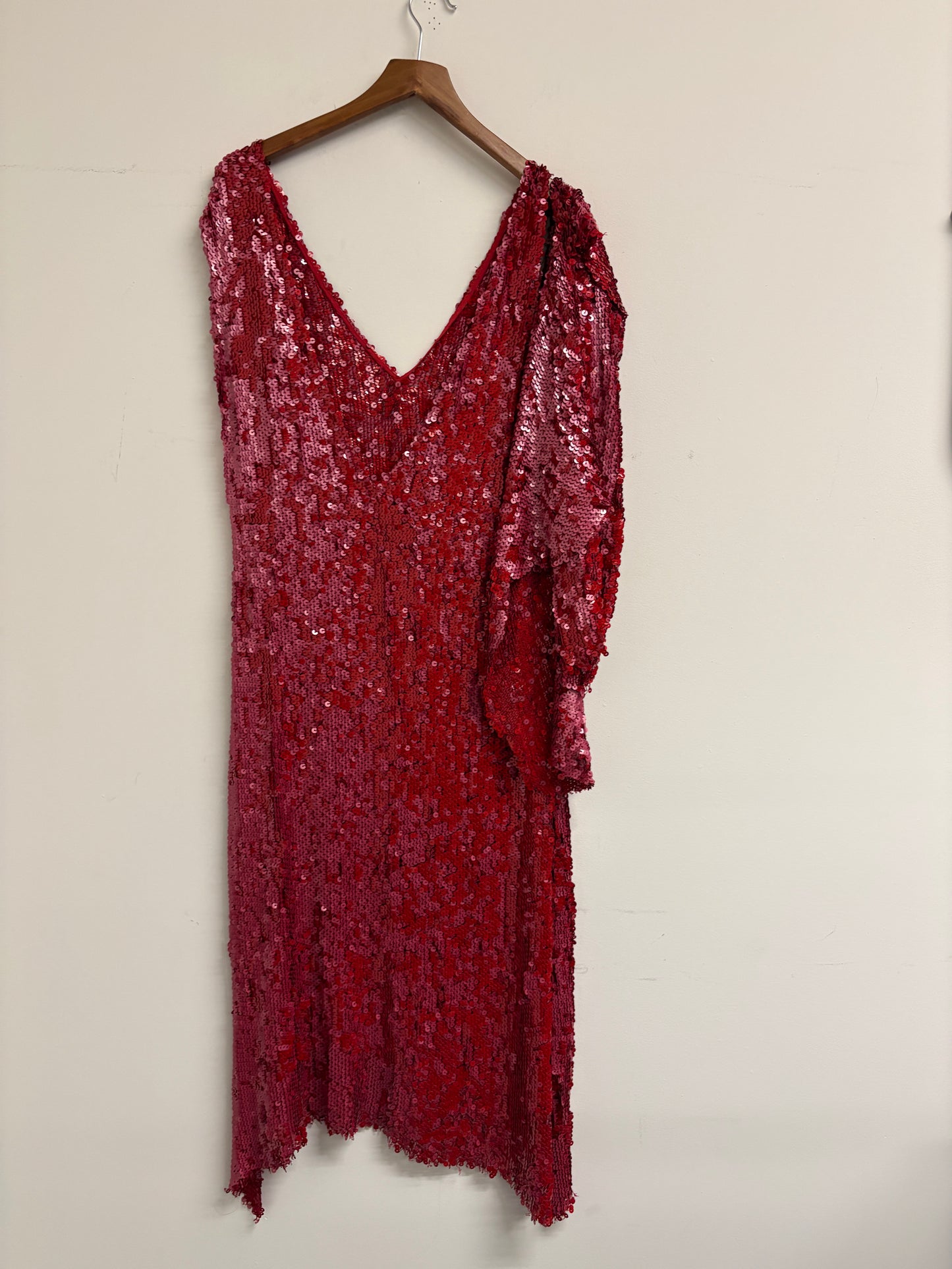 Magda Butrym Red Sequin Dress