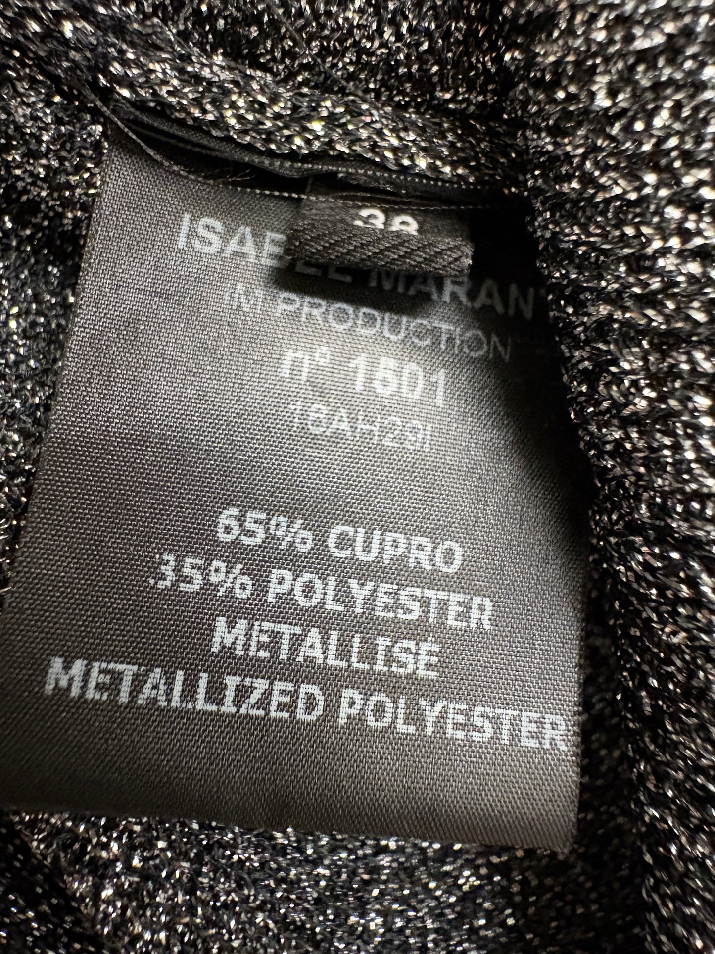 Isabel Marant Silver Fine Knit Metallic Top