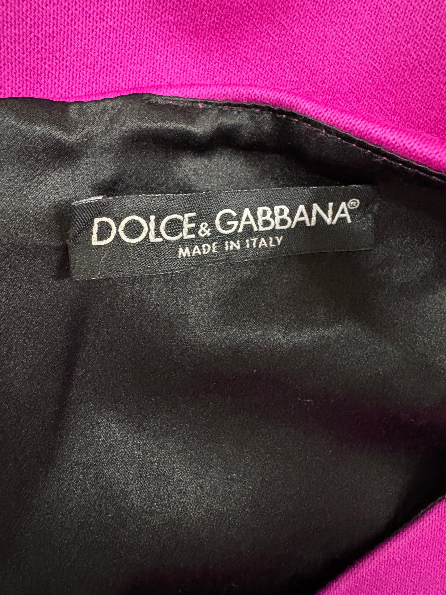 Dolce and Gabbana Pink Wool Cashmere Midi Pencil Dress