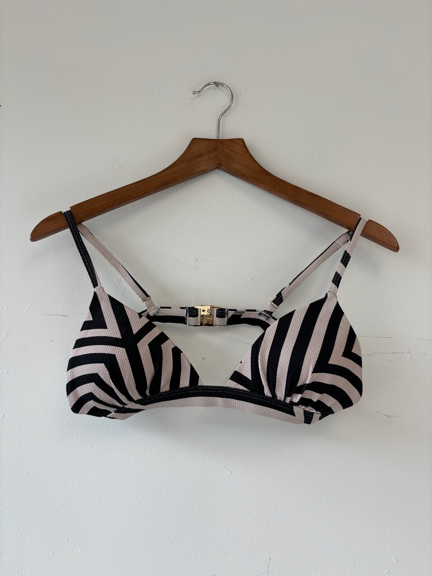 Alexandra Miro Monochrome Striped Bikini