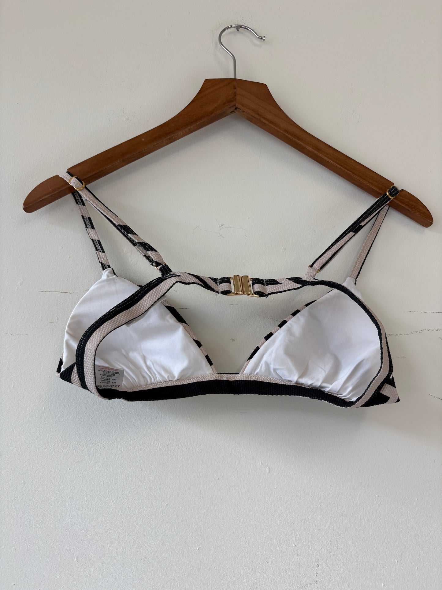 Alexandra Miro Monochrome Striped Bikini