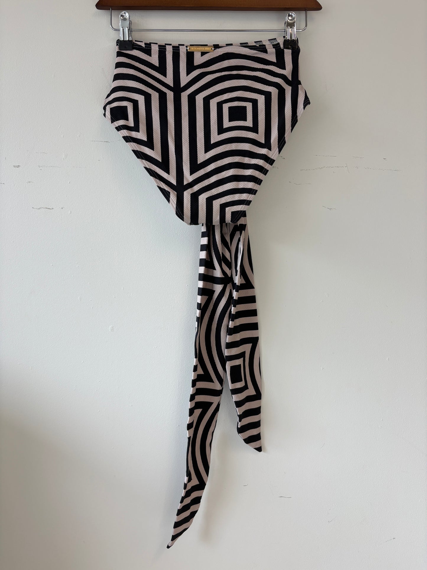 Alexandra Miro Monochrome Striped Bikini