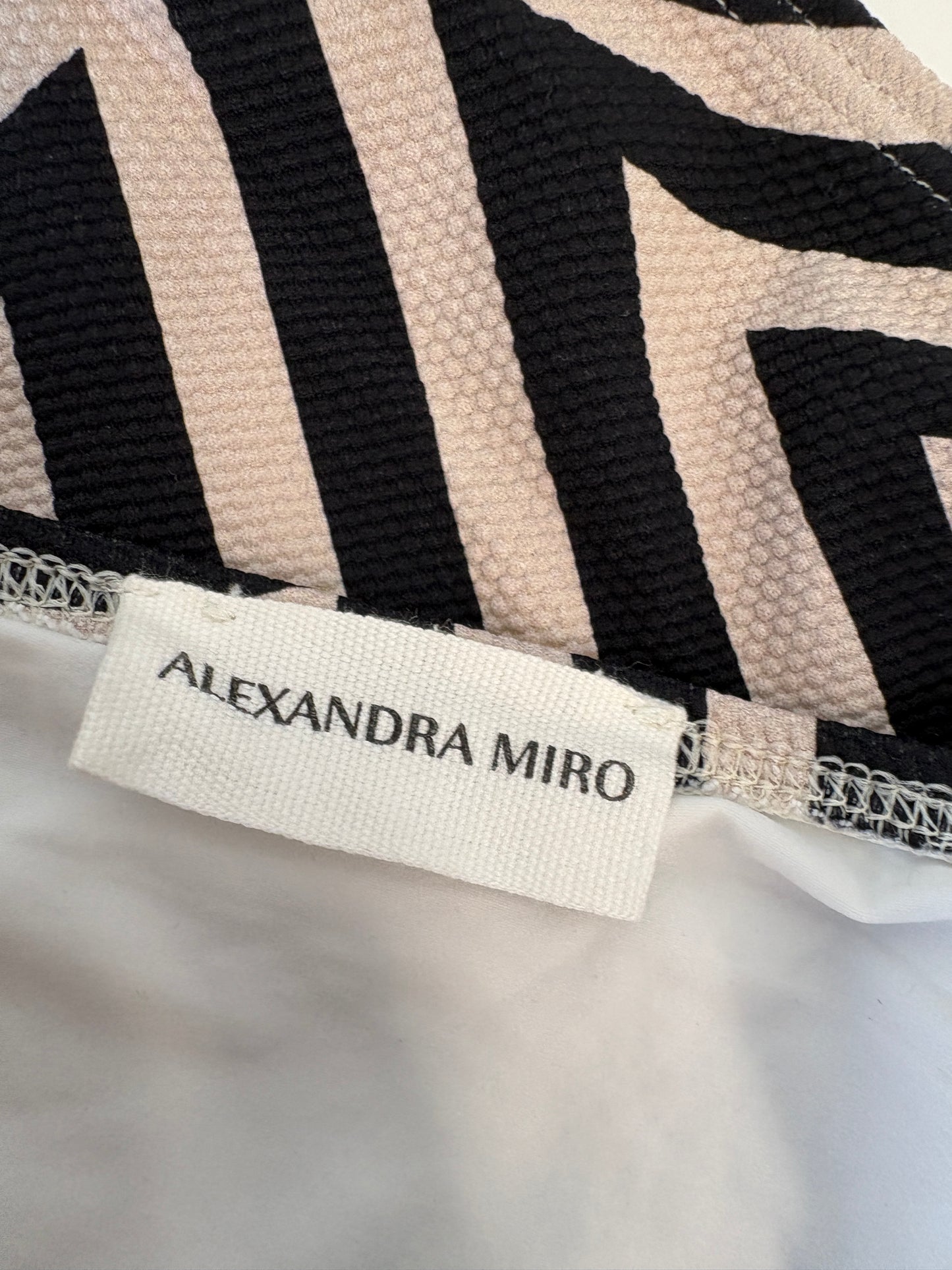 Alexandra Miro Monochrome Striped Bikini