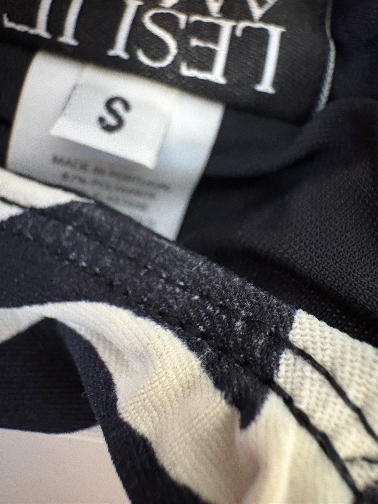 Leslie Amon Amanda Zebra Print Swimsuit
