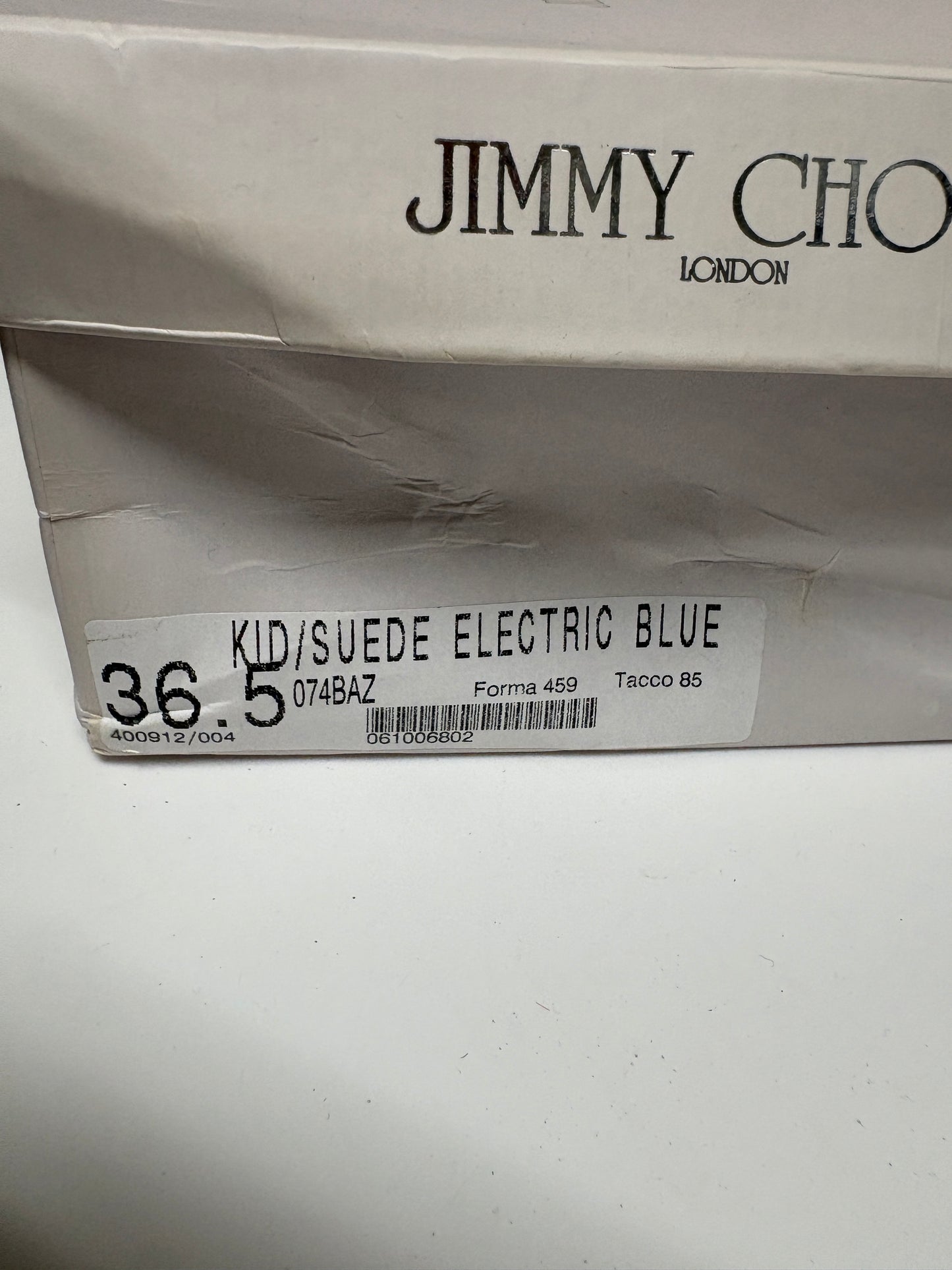 Jimmy Choo Kid Suede Electric Blue Pumps