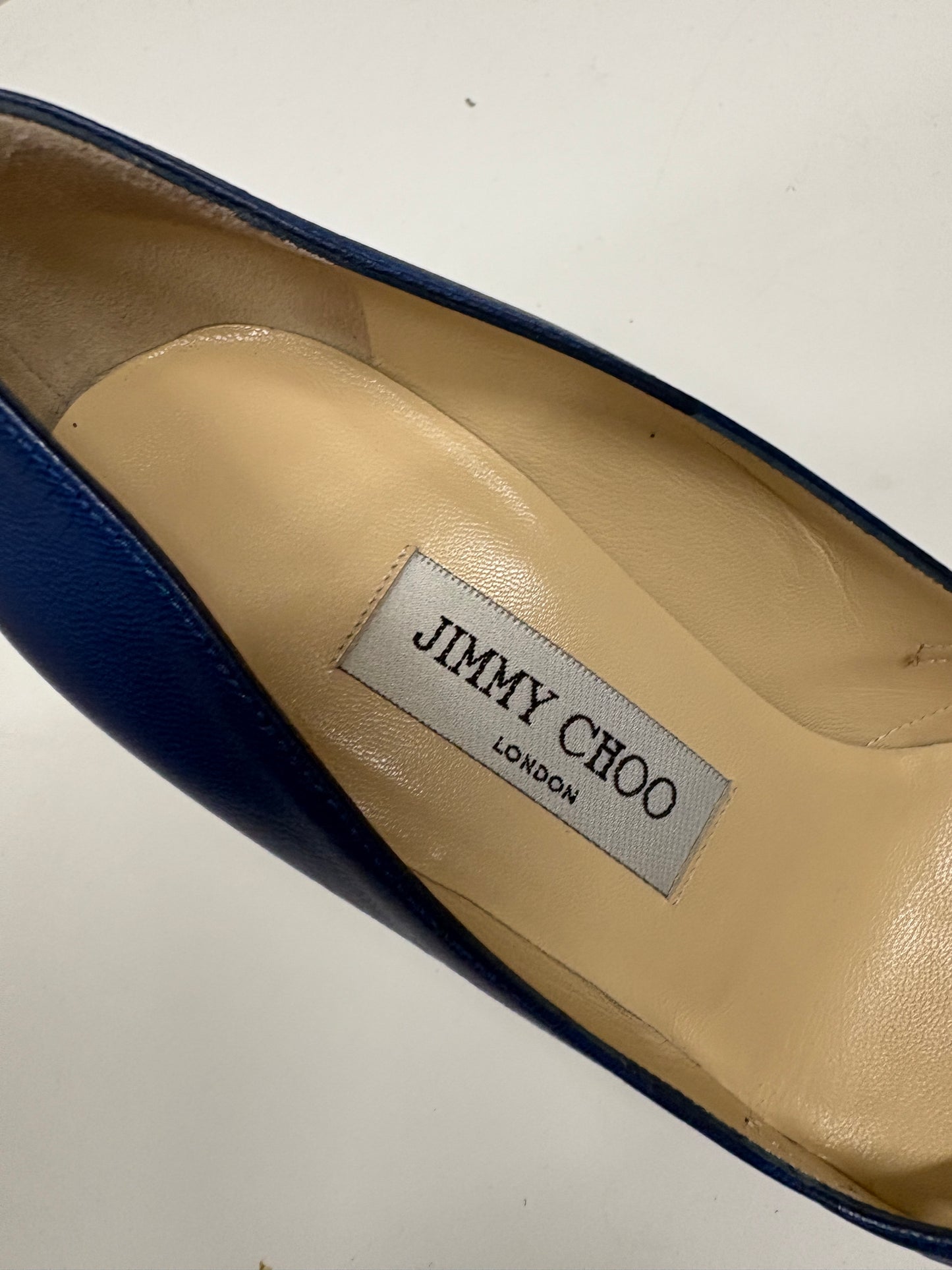 Jimmy Choo Kid Suede Electric Blue Pumps