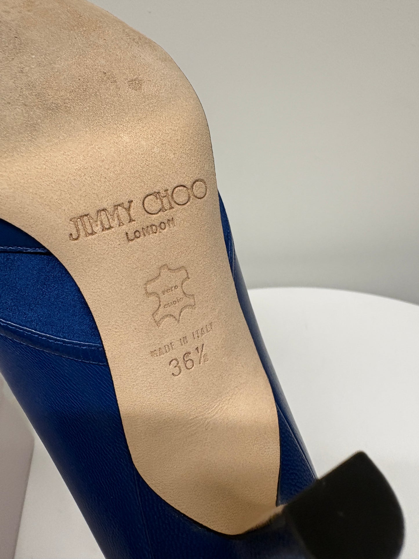 Jimmy Choo Kid Suede Electric Blue Pumps