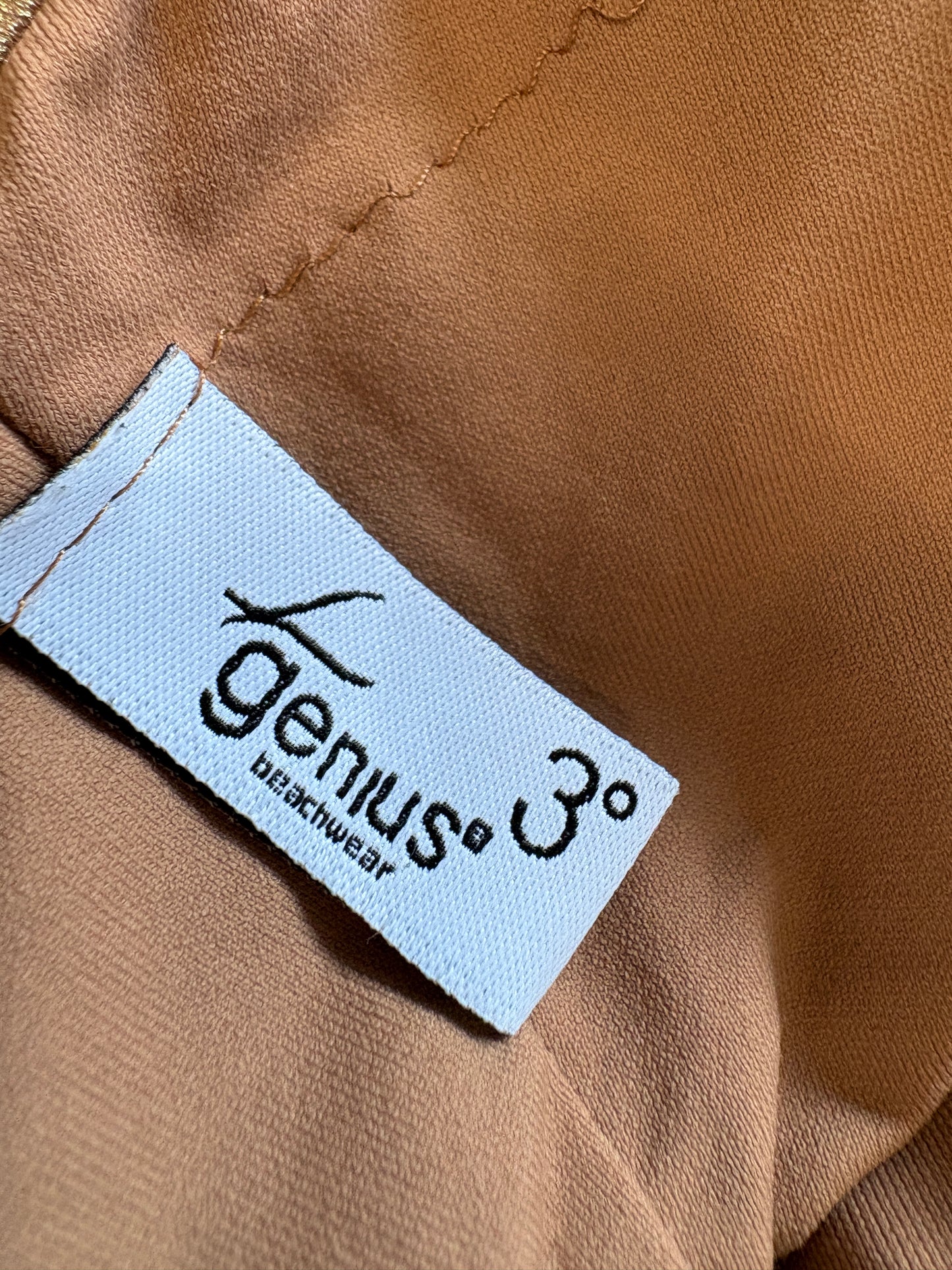 Genius 3 Degrees Gold Halterneck Swimsuit