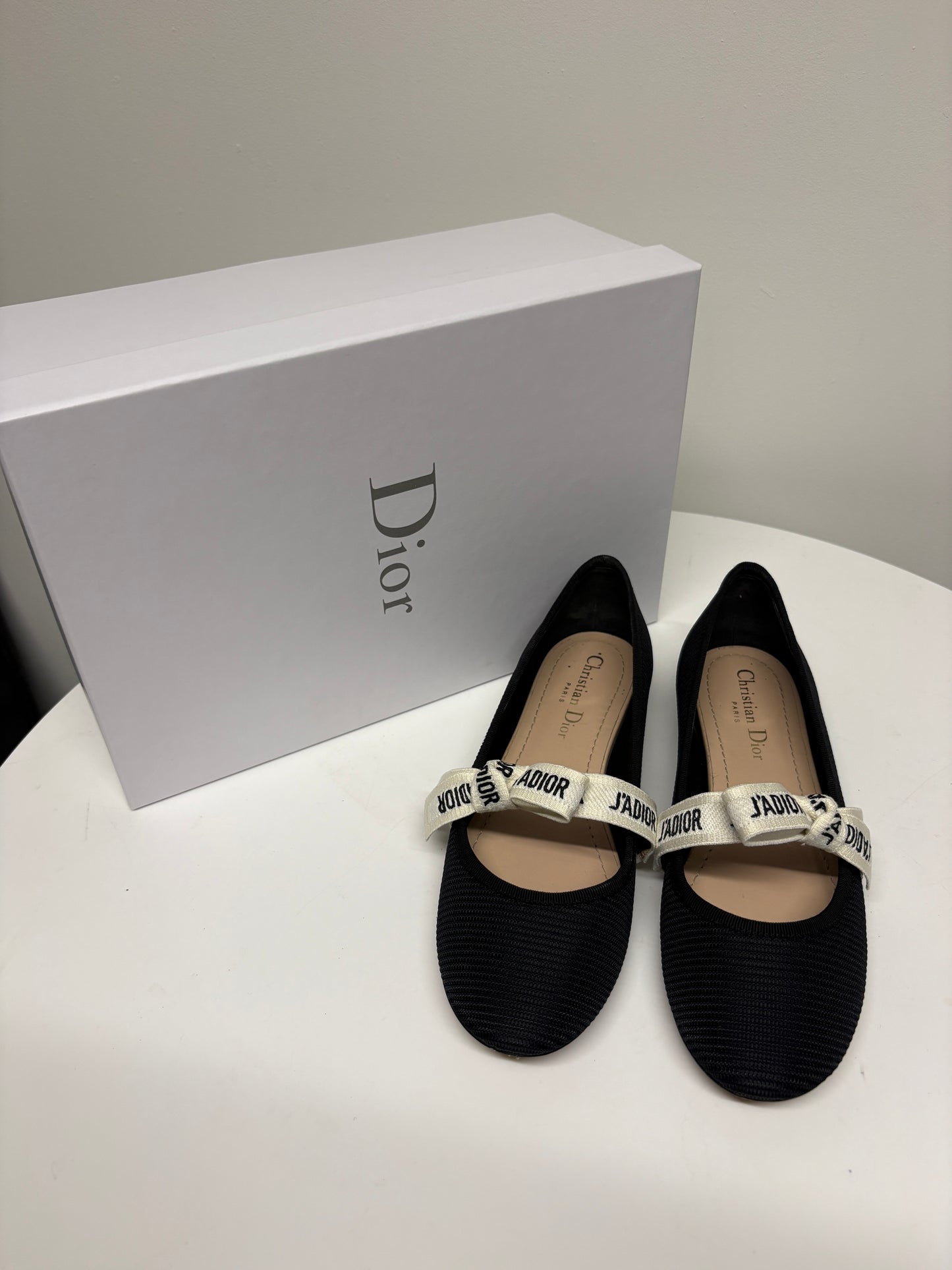 Dior Miss J'Adore Black Ballet Pumps