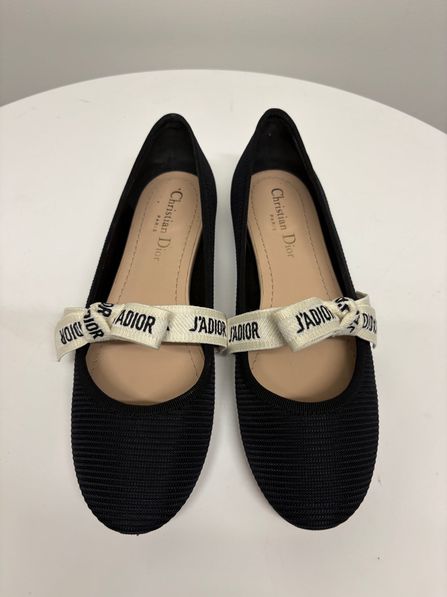Dior Miss J'Adore Black Ballet Pumps