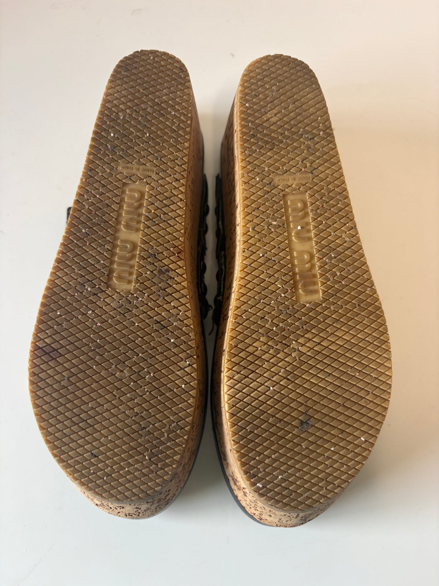 Miu Miu Wedge Flip Flops