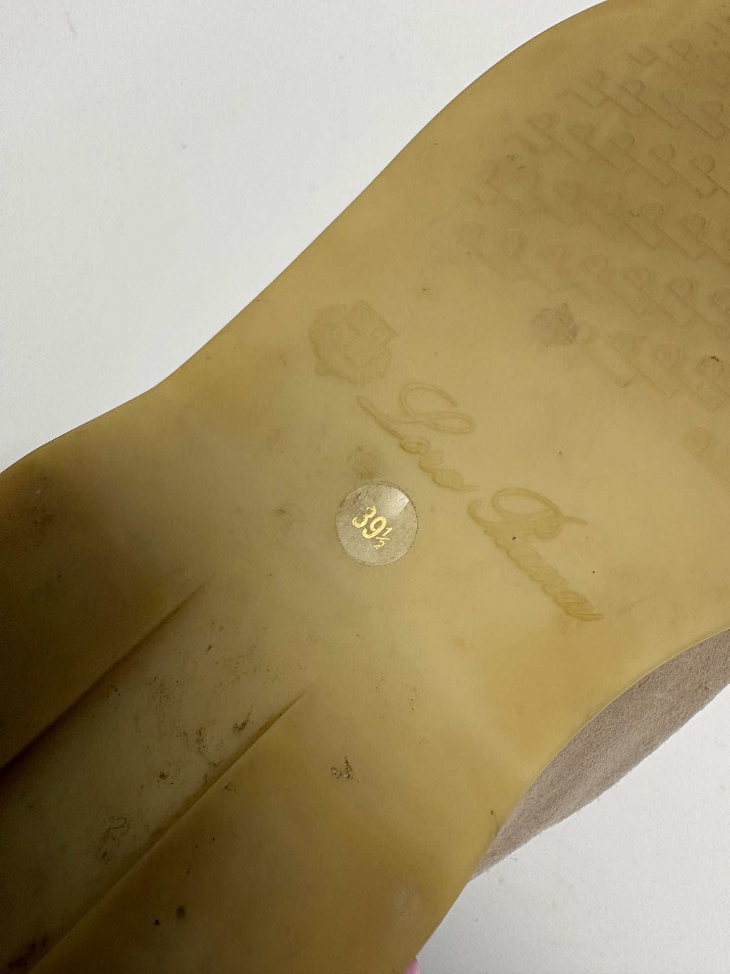 Loro Piana Beige Suede Open Walk Ankle Loafers